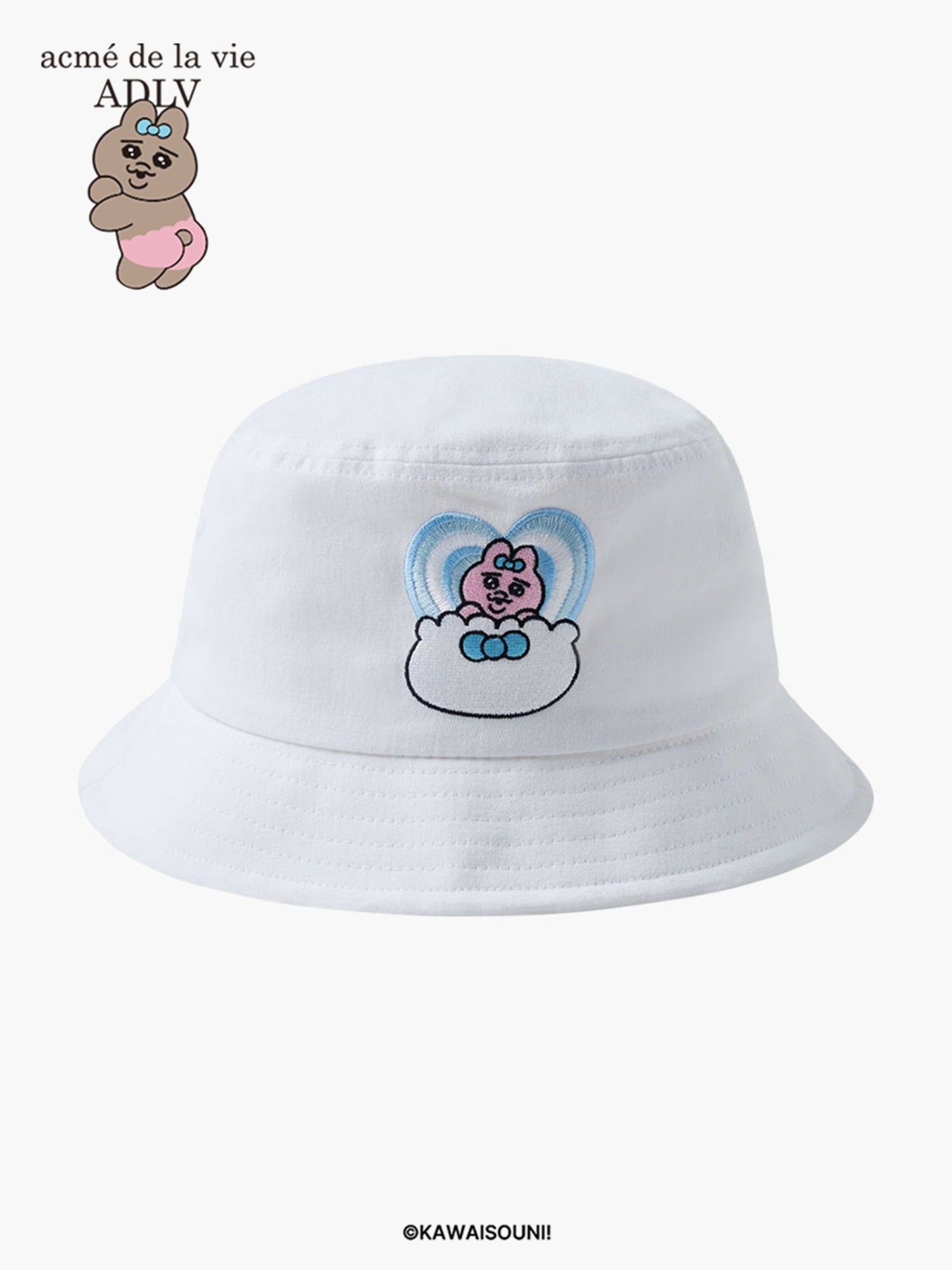 【ADLV】 TANNING OPANCHU USAGI BUCKET HAT / 追跡付 acmé de la vie TANNING OPANCHU USAGI BUCKET HAT WHITE
