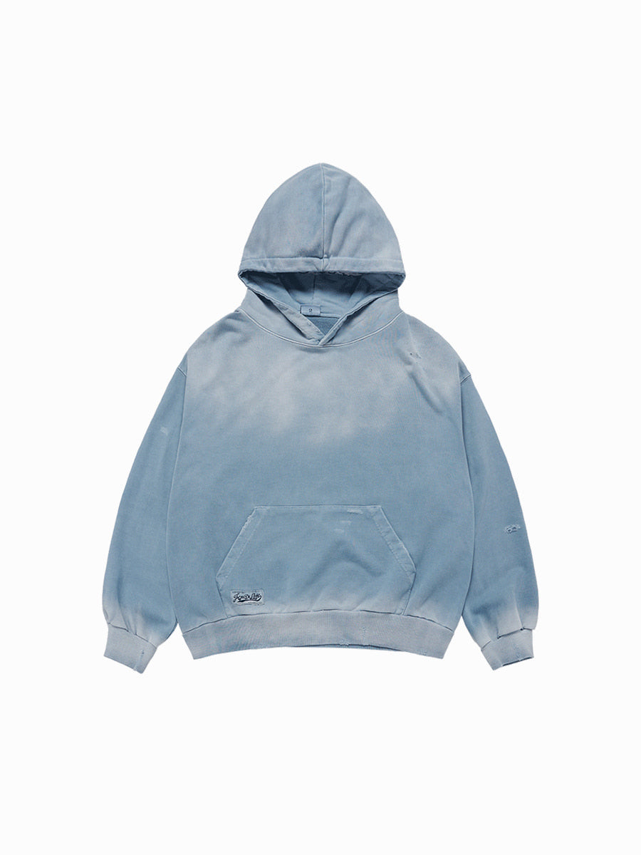 acmé de la vie ADLV DISTRESSED HOODIE SKY BLUE – SeoulSeoul
