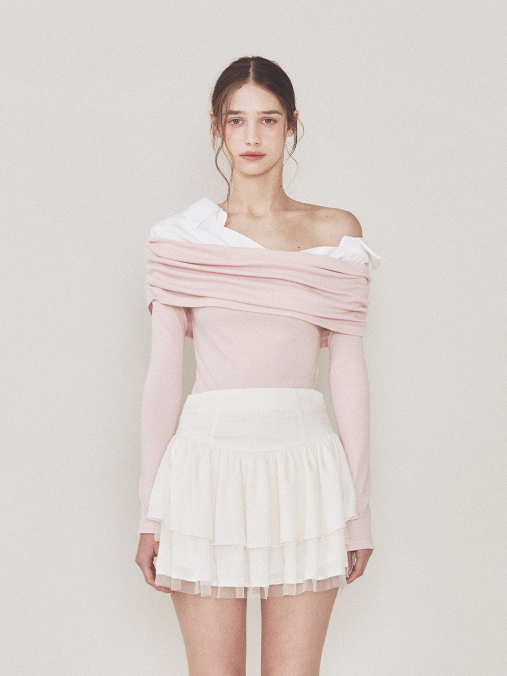 15th Reorder]Bunny top set (Ivory) - Not your rose