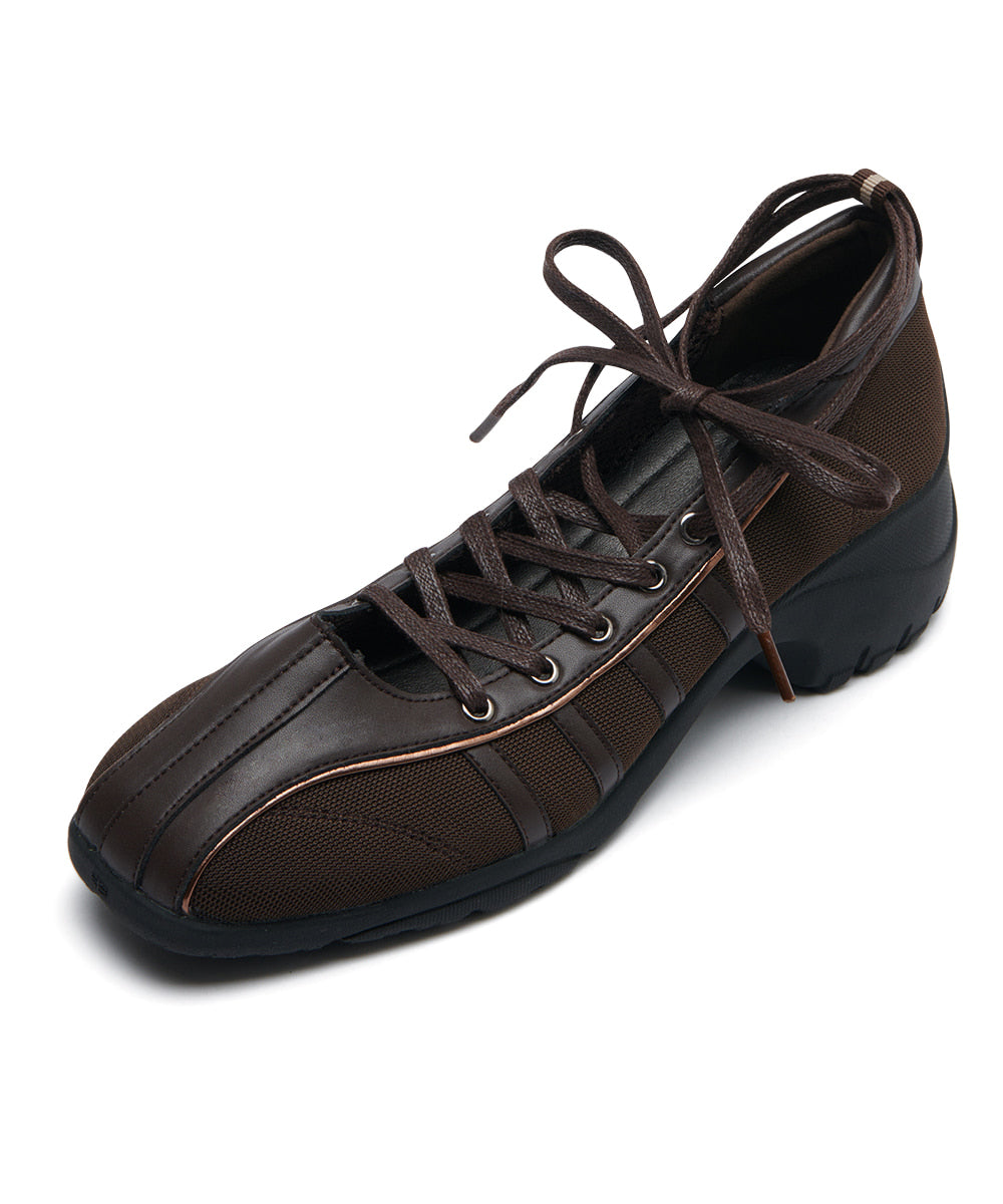 ROCKFISH BLISS HEEL LACEUP SNEAKERS - CHOCO – SeoulSeoul