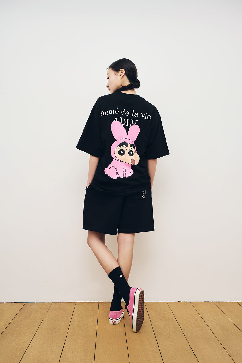 ADLV ♥ FUZZY RABBIT SHINCHAN SHORT SLEEVE T-SHIRT acmé de la vie Fuzzy Rabbit Shinchan T-Shirt – Short Sleeve