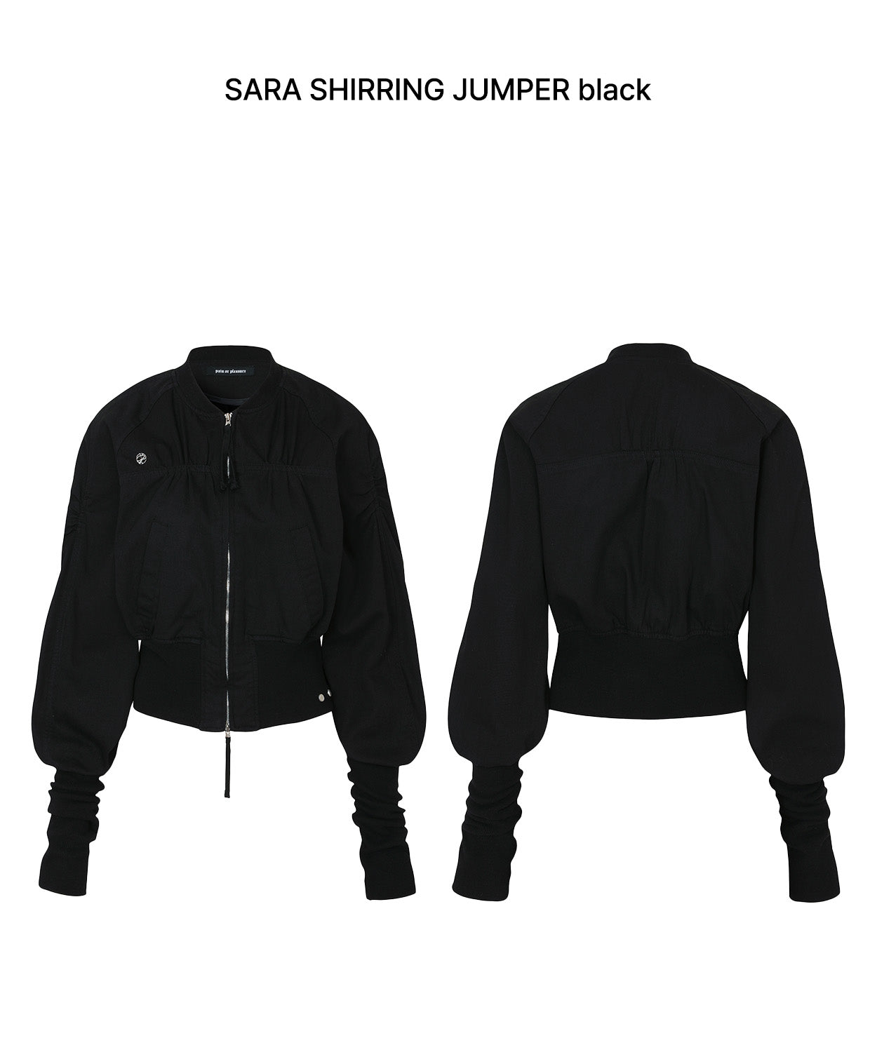 【pain or pleasure】25ss SARA SHIRRING JUMPER PAIN OR PLEASURE SARA SHIRRING JUMPER BLACK – SeoulSeoul