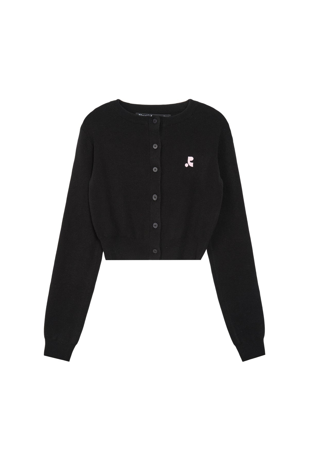 RR Rest & Recreation Cropped Knit Cardigan - Black | Authentic