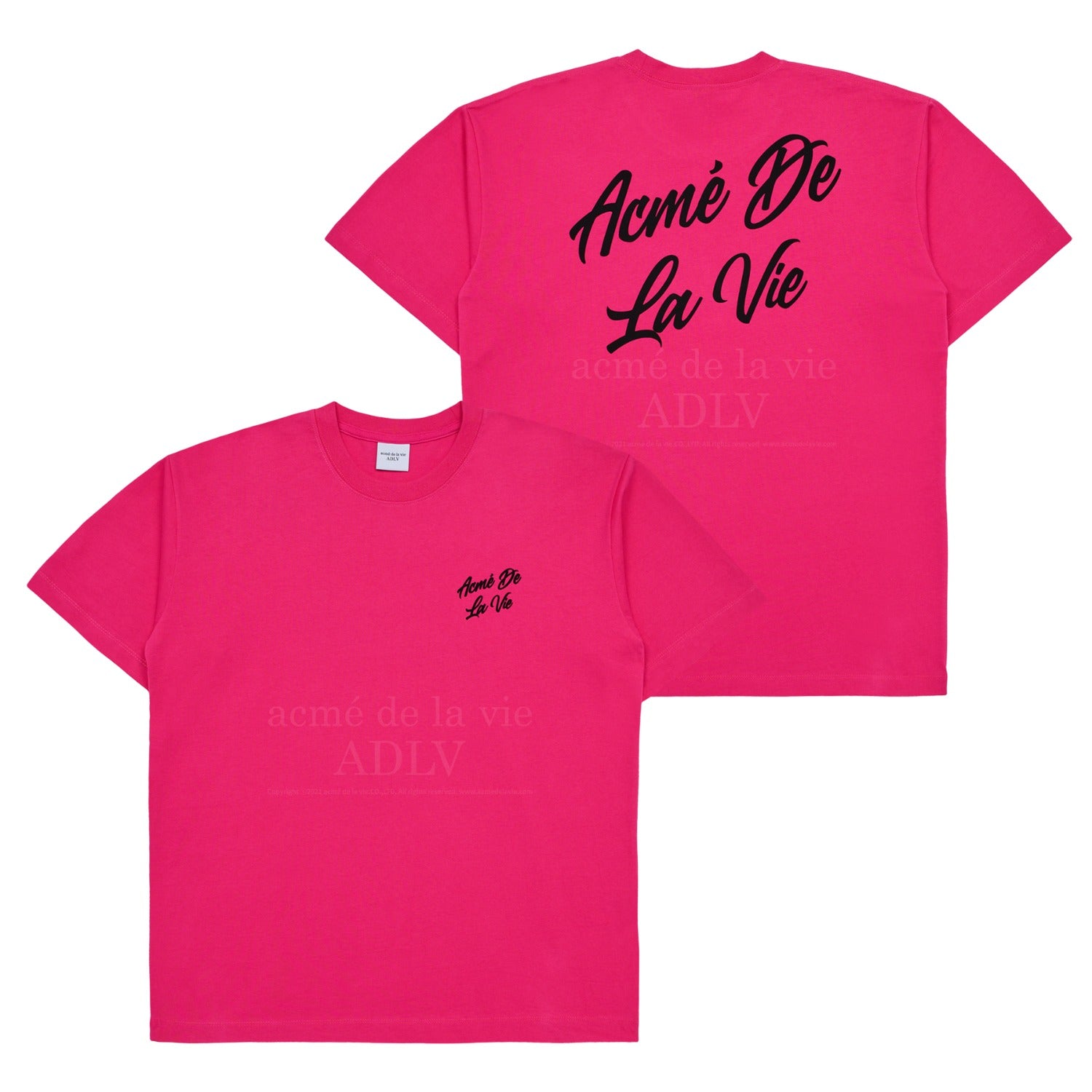 ☆【acme'delavie】SCRIPT LOGO PRINTING SHORT SLEEVE T-SHIR.T acmé de la vie ADLV SCRIPT LOGO PRINTING SHORT SLEEVE T