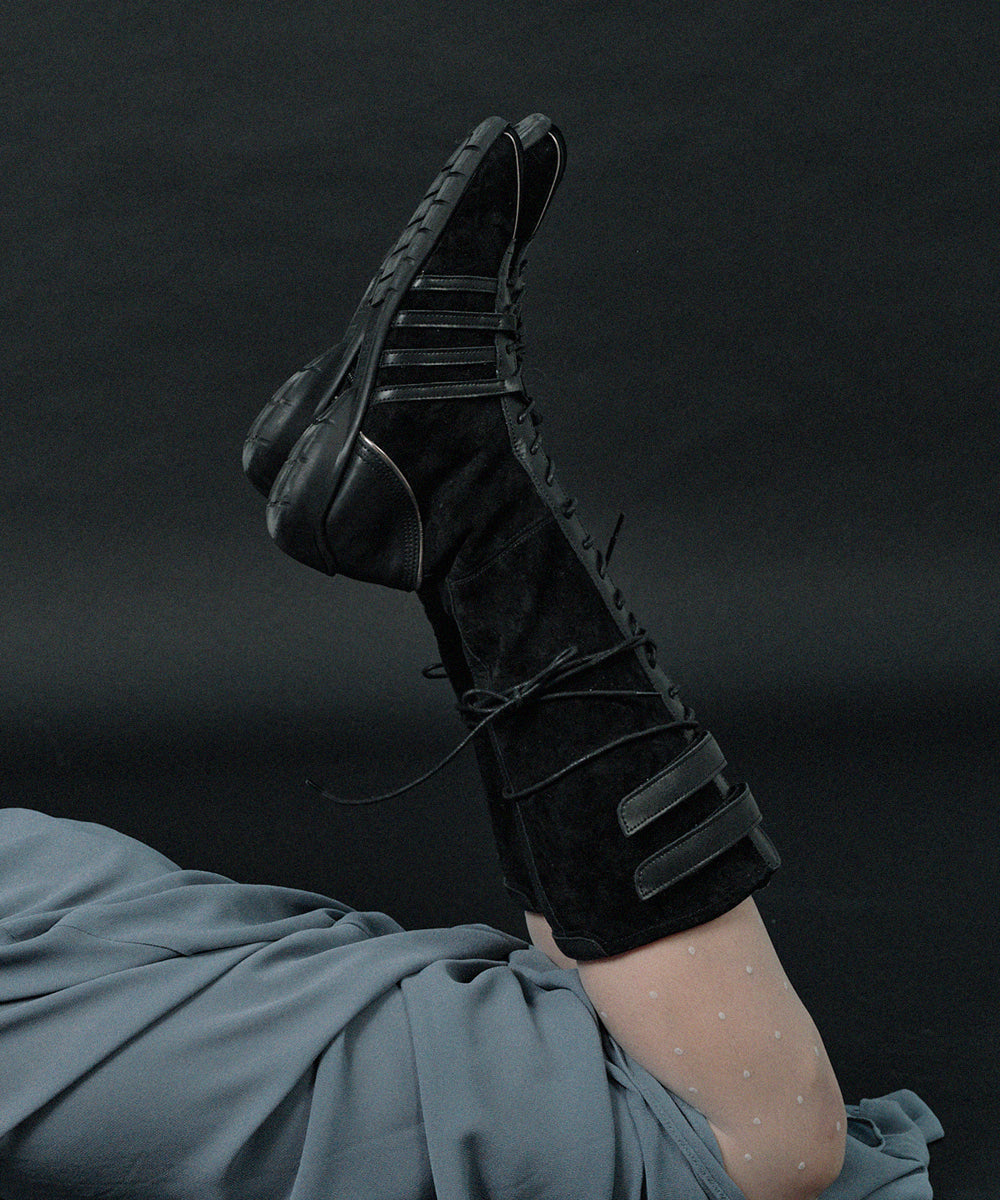 ロックフィッシュBLISS VELCRO LONG BOOTS ブラック24.5 ROCKFISH BLISS VELCRO LONG BOOTS - BLACK – SeoulSeoul