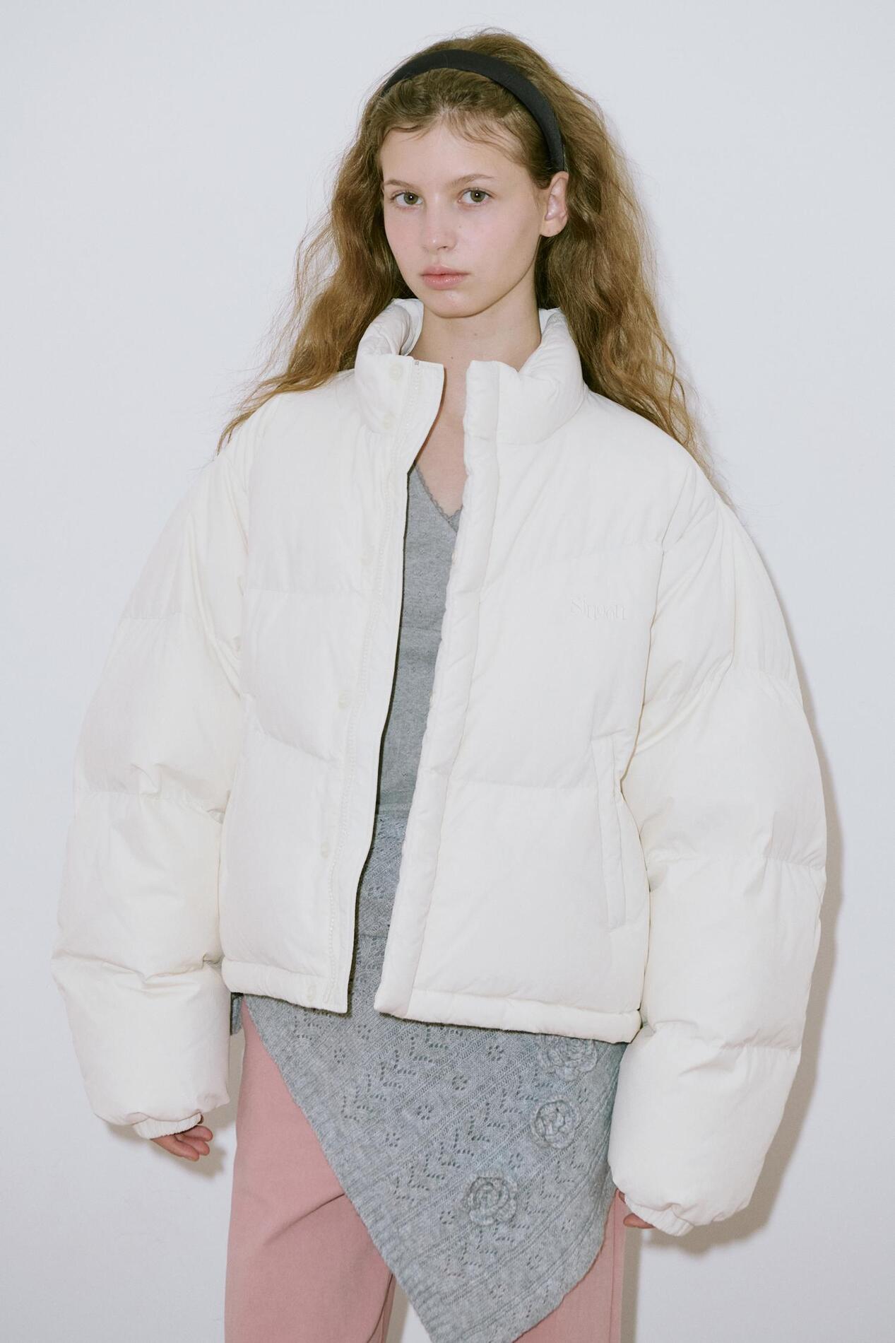 【SINOON】 PUFFER JACKET (IVORY) 4f4475f444e6ed2a75949a5959d5a3