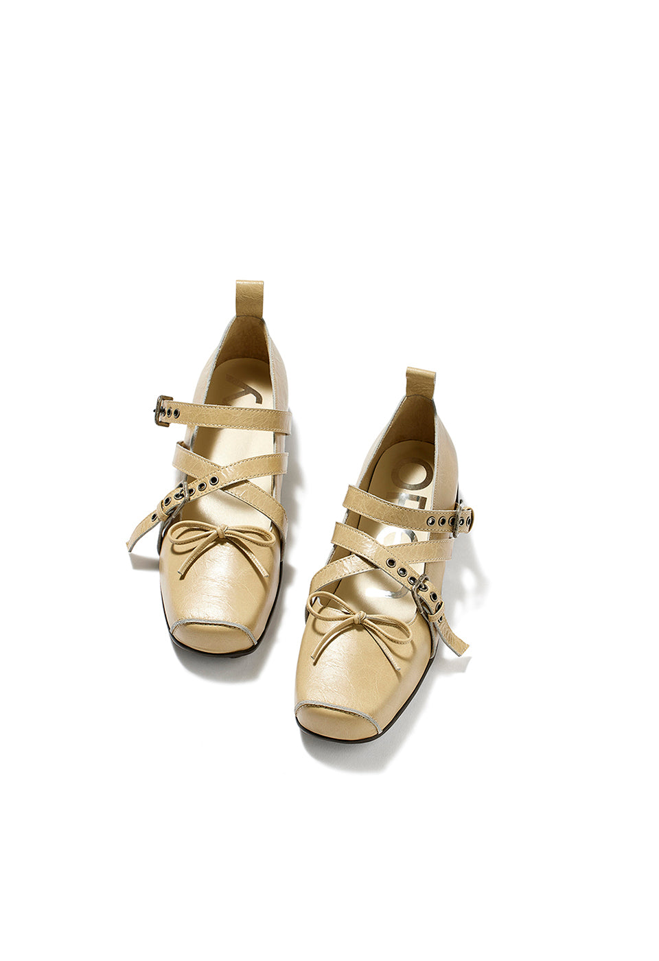 人気 ☆OPEN YY☆ BUCKLE BALLET FLATS BUCKLE BALLET FLATS, BLACK