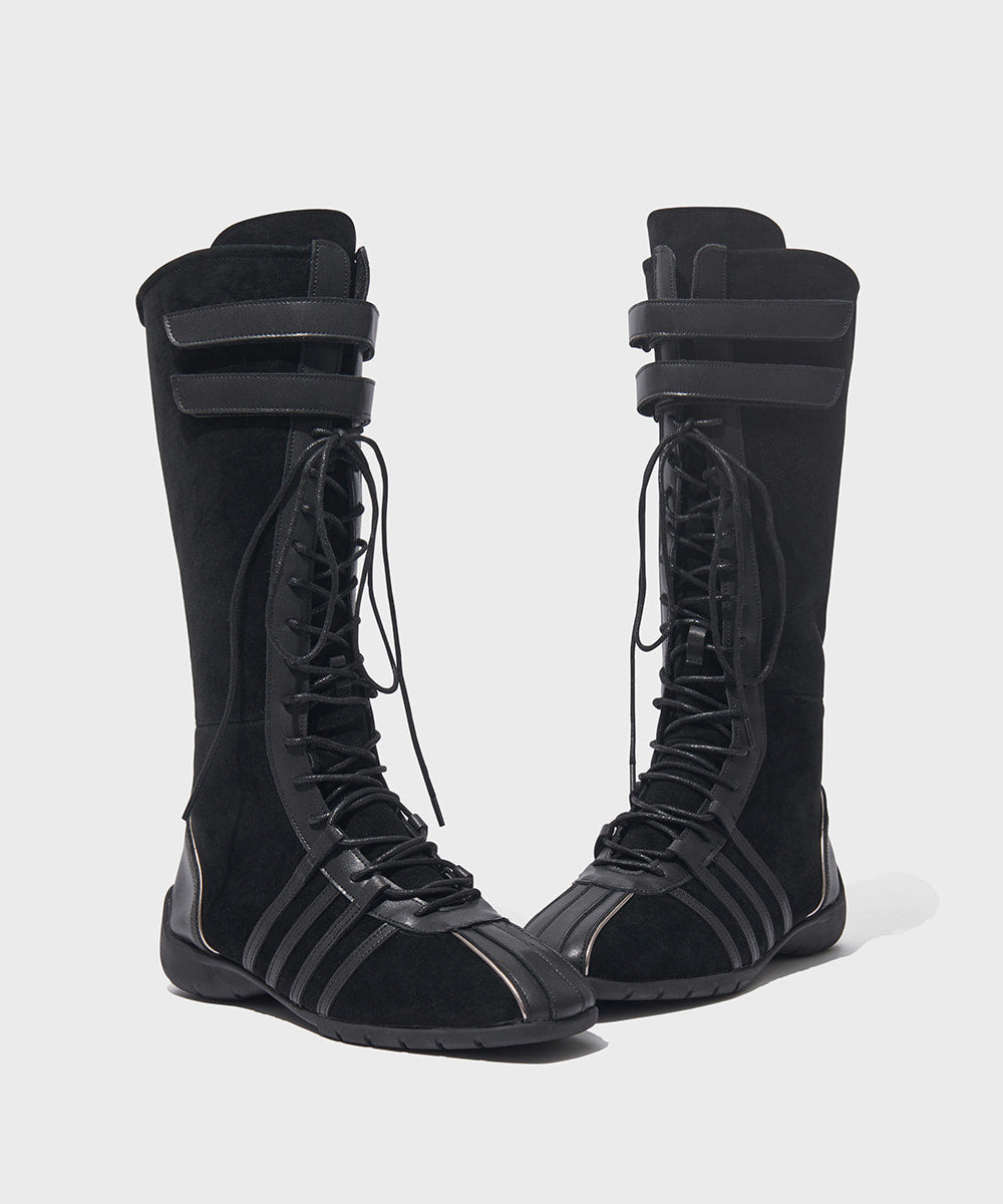 ロックフィッシュBLISS VELCRO LONG BOOTS ブラック24.5 ROCKFISH BLISS VELCRO LONG BOOTS - BLACK – SeoulSeoul