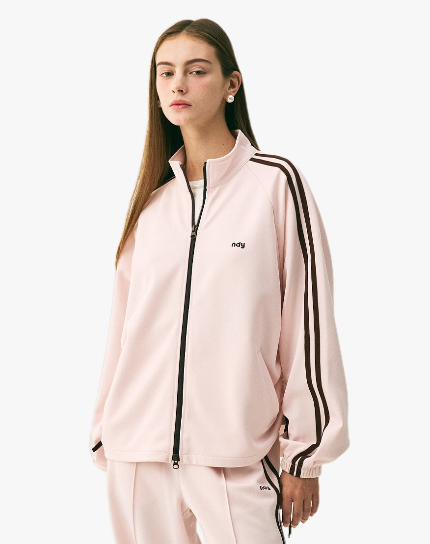 NERDY Ribbon Track Top Baby Pink – SeoulSeoul