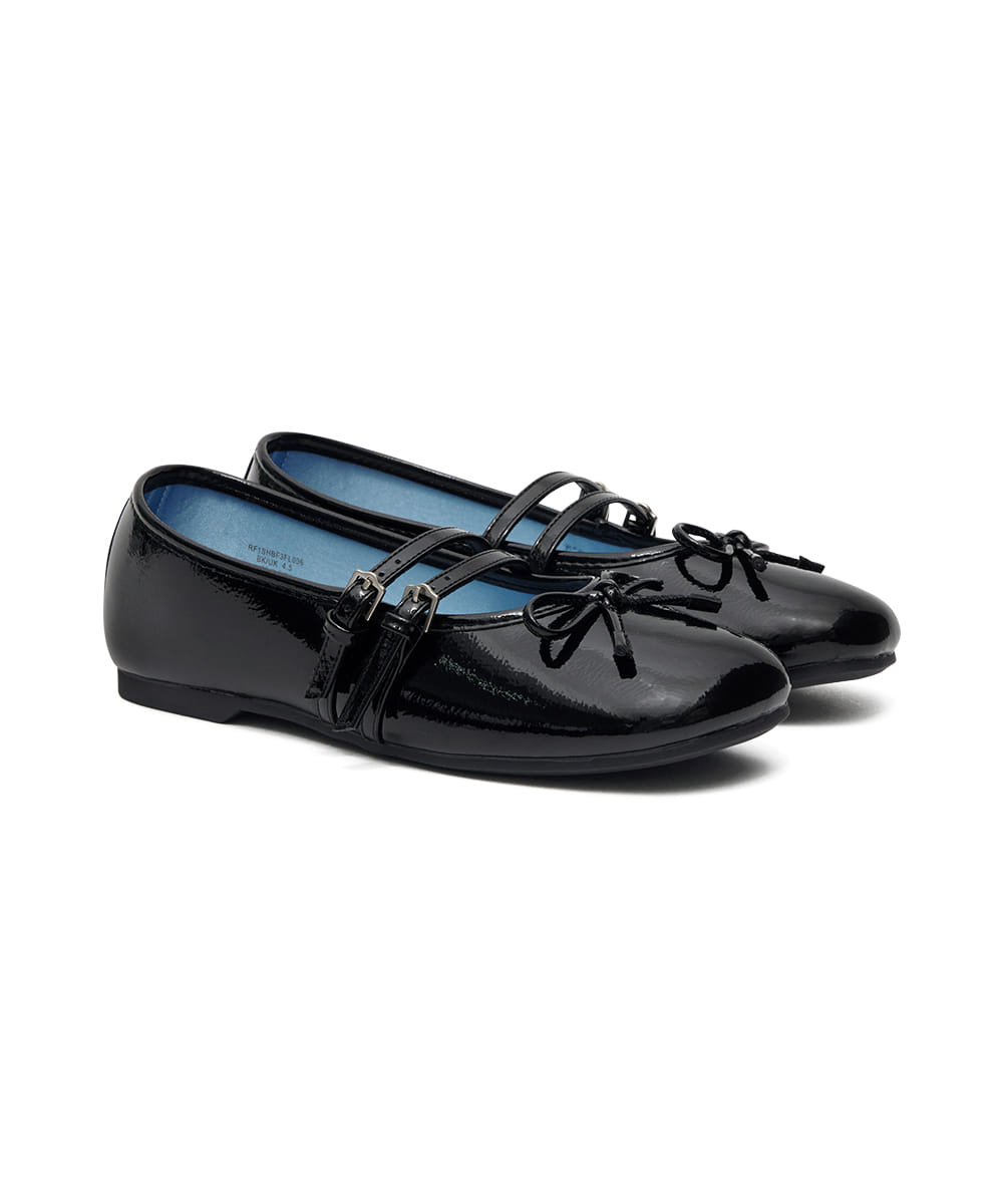 ROCKFISH SQUARE TOE TWO STRAP MARYJANES(ENAMEL) - BLACK – SeoulSeoul