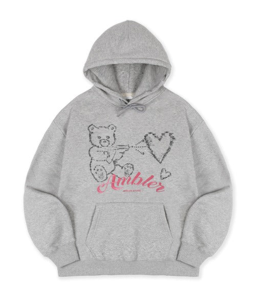 over print × AMBLER Hoodie white All-Over Print Recycled Unisex Hoodie | Fourthwall