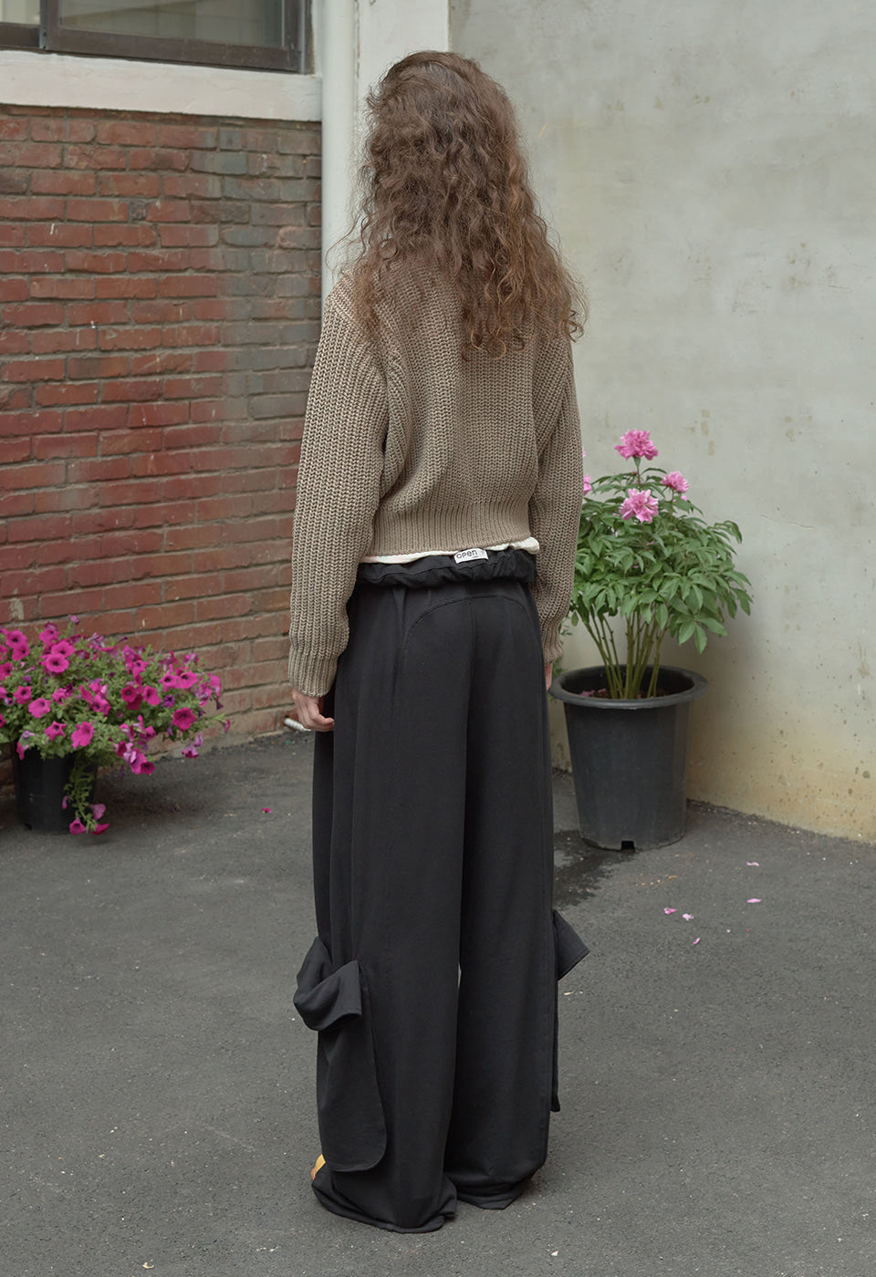 OPEN YY APPLIQUÉ KNIT ZIPUP JACKET, KHAKI – SeoulSeoul