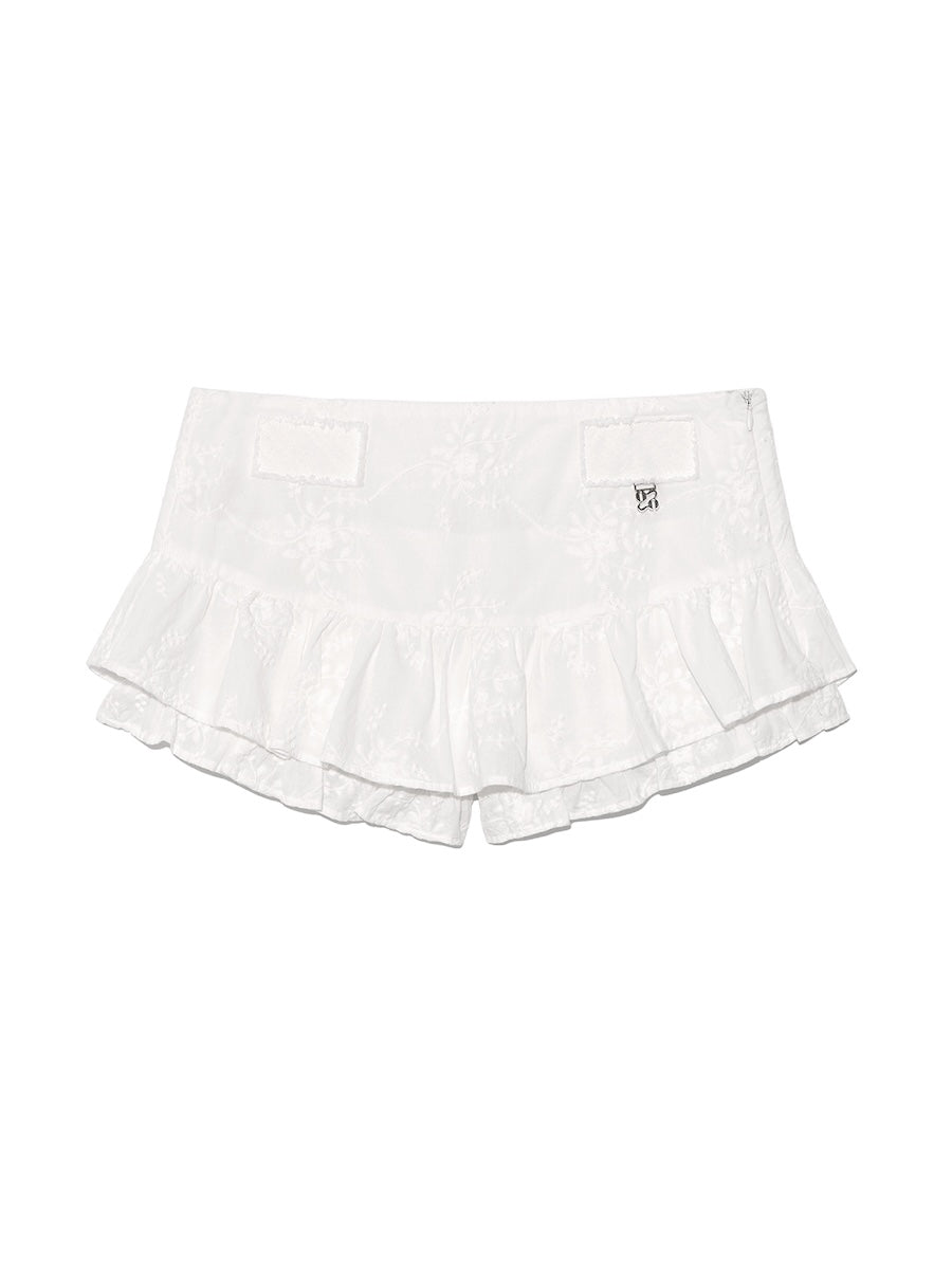 【GLOWNY】RODEO MICRO MINI SKIRT GLOWNY RODEO MICRO MINI SKIRT (WHITE) – SeoulSeoul