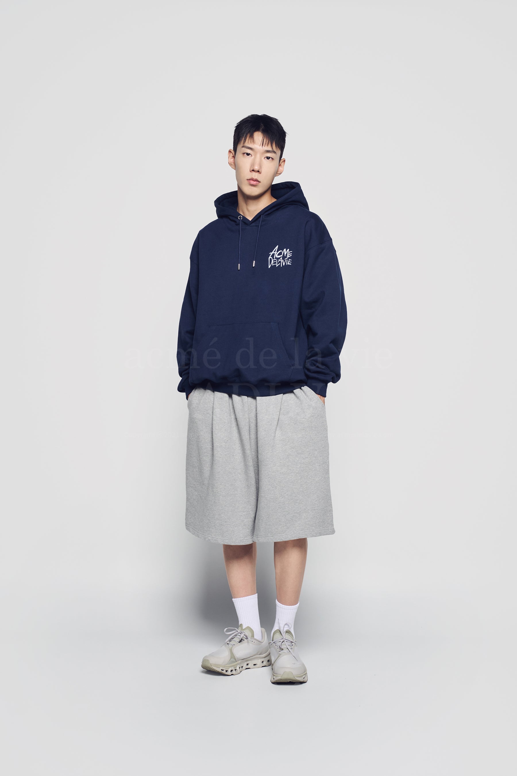 acmé de la vie ADLV DOODLE RABBIT HOODIE NAVY – SeoulSeoul
