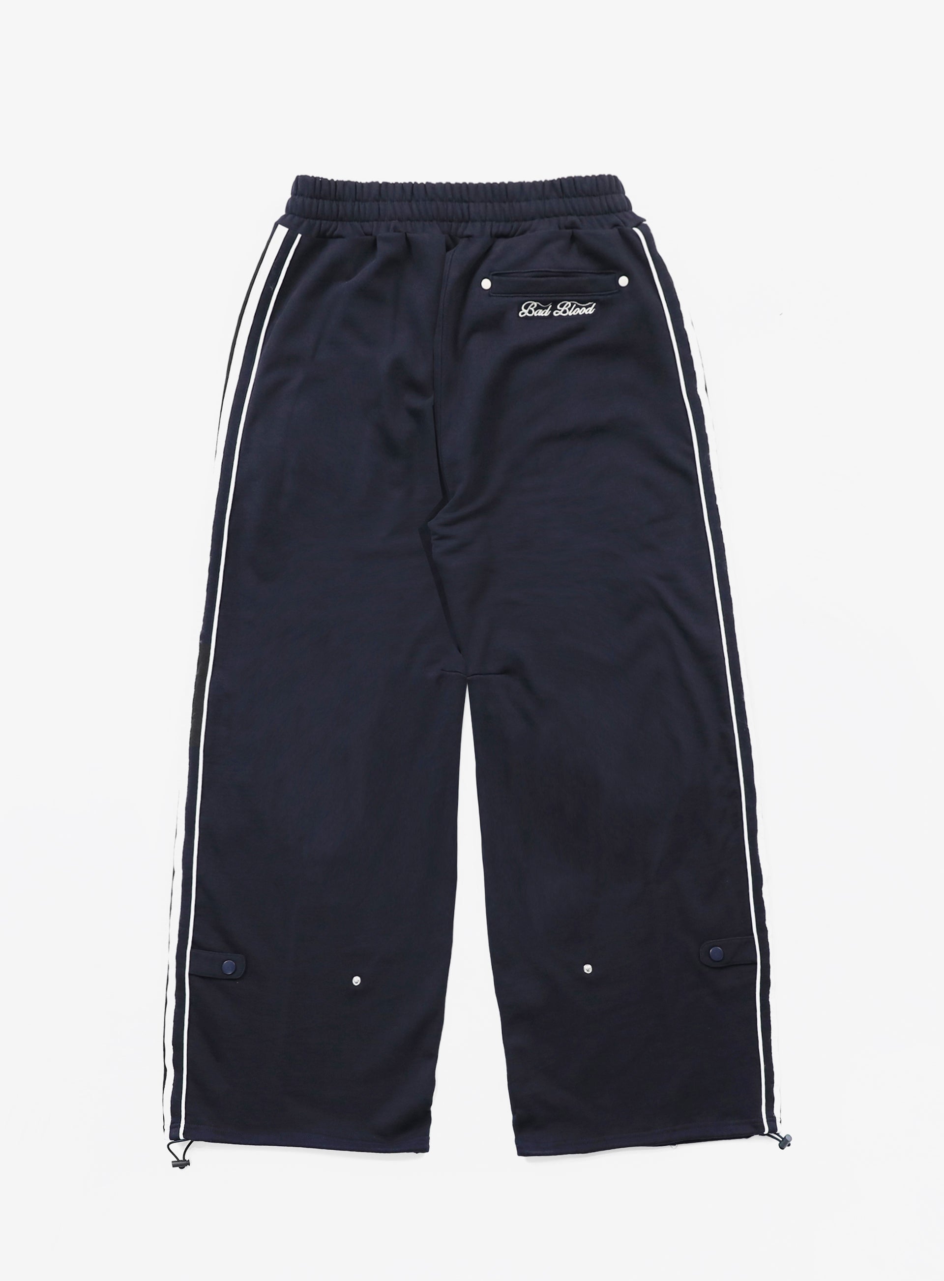 ☆BADBLOOD☆ Billy 2 Way Curved Jogger Trousers Black BAD BLOOD Billy 2 Way Curved Jogger Trousers - Navy – SeoulSeoul