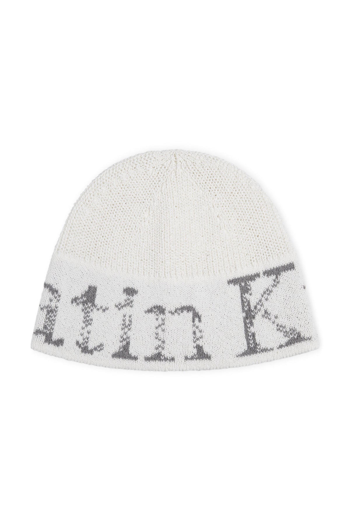Matin Kim Cracked Logo Light Bucket Beanie - Ivory | Authentic