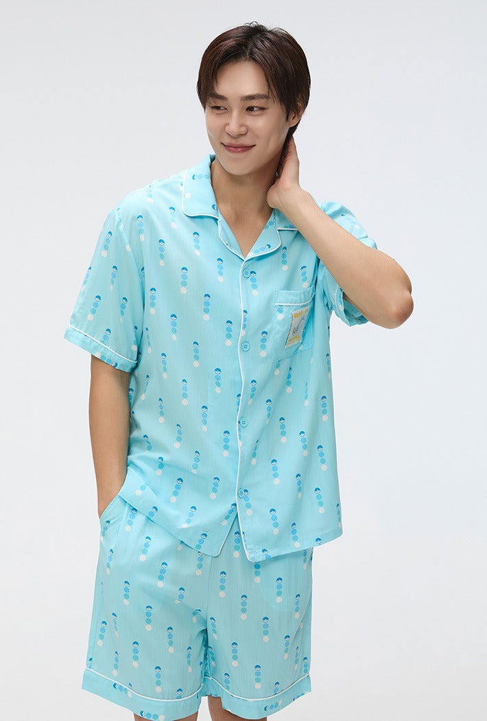 ★ SPAO★ Pokemon Pokemon Pokemon Ball Short Sleeve Pajamas SPAO x Pokemon Short Sleeve Pajamas LIGHT BLUE – SeoulSeoul