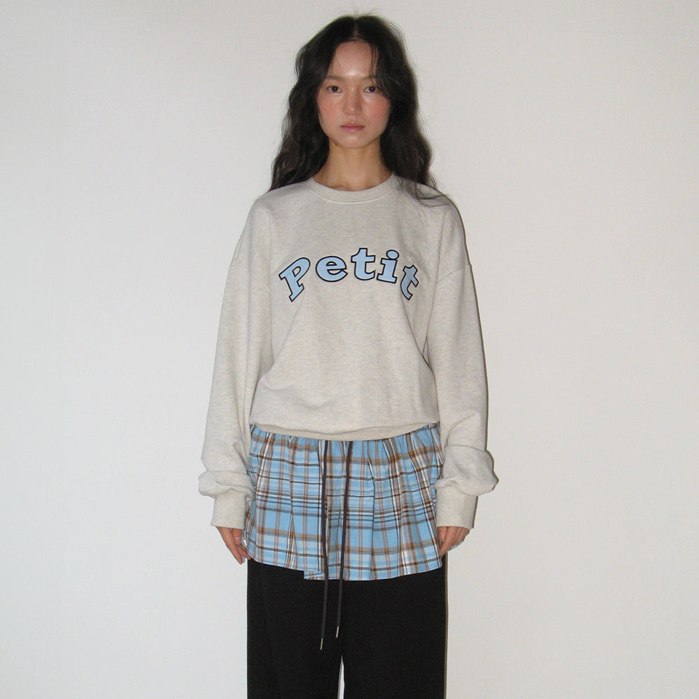 セットアップ RONRON STAR BUTTON PETIT APPLIQUE SWEATSHIRTS OATMEAL RONRON STAR BUTTON PETIT APPLIQUE SWEATSHIRTS OATMEAL