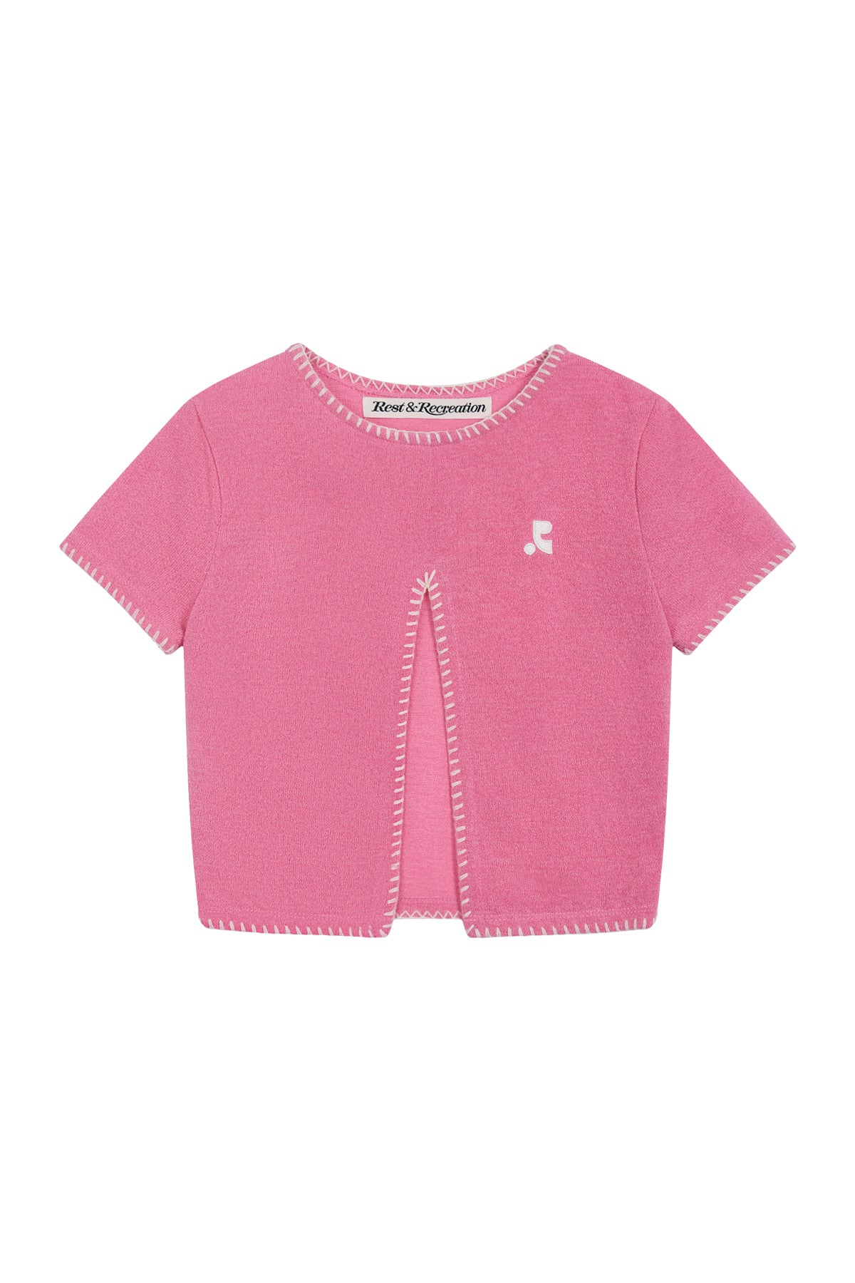 REST&RECREATION RR CUT OUT KNIT TOP - PINK – SeoulSeoul