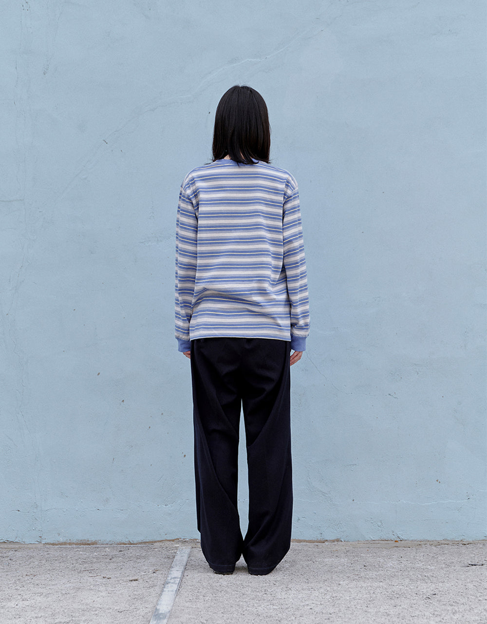 [87MM]Mmlg★UNISEX★MCA STRIPE LSV-T MMLG MCA STRIPE LSV-T (BLUE) – SeoulSeoul