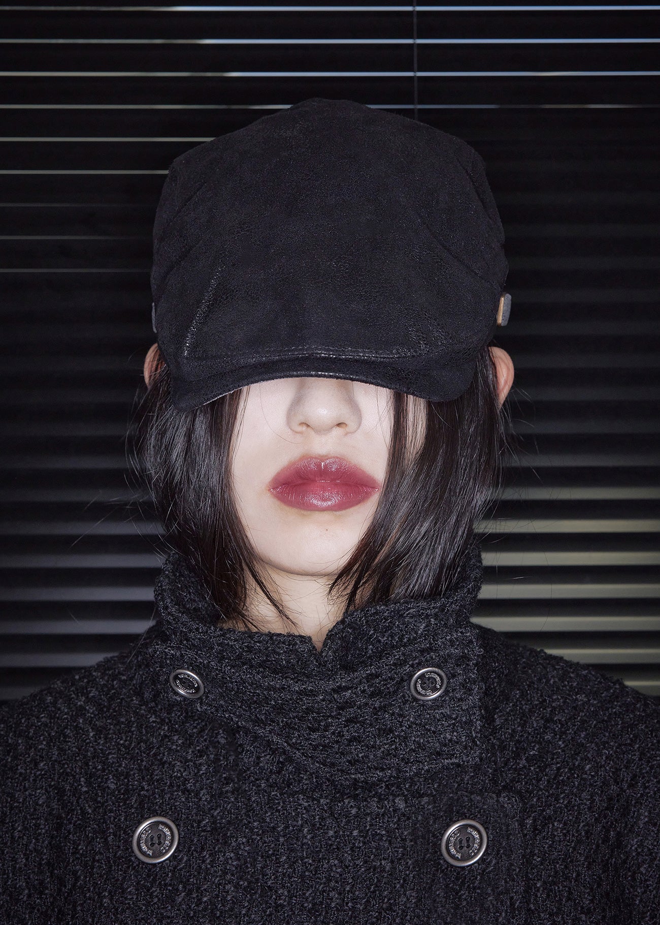 BOHEMSEO BELTED HALF COAT, TWEED BLACK – SeoulSeoul