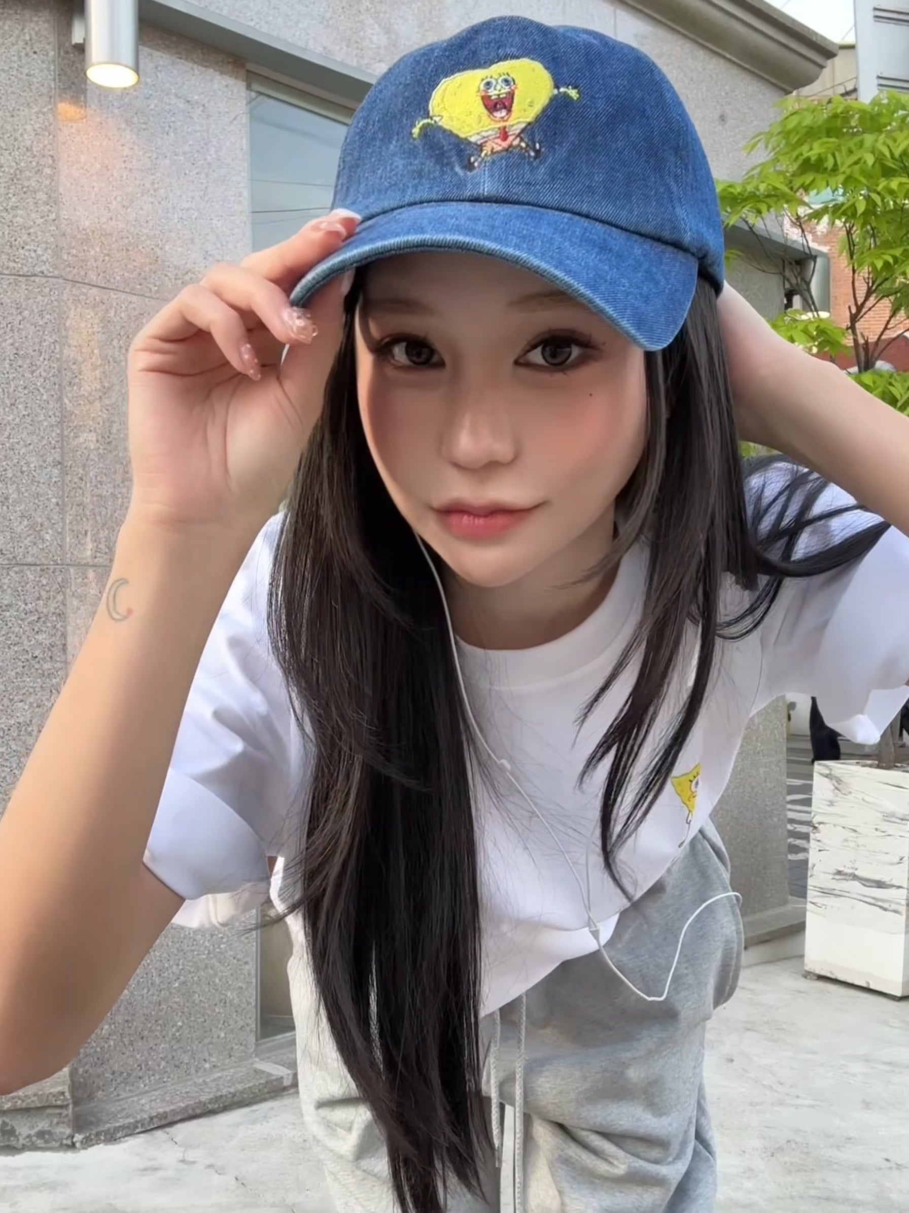 ADLV x SpongeBob Great Denim Ball Cap | Authentic acmé de la vie