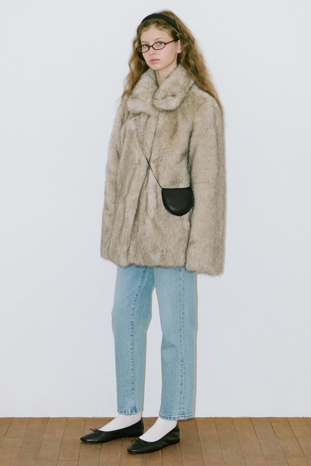 ジャケット・アウター sinoon Heavy Mix Fur Jacket (Ash Brown) Sinoon Heavy Mix Fur Jacket (Ash Brown) – SeoulSeoul