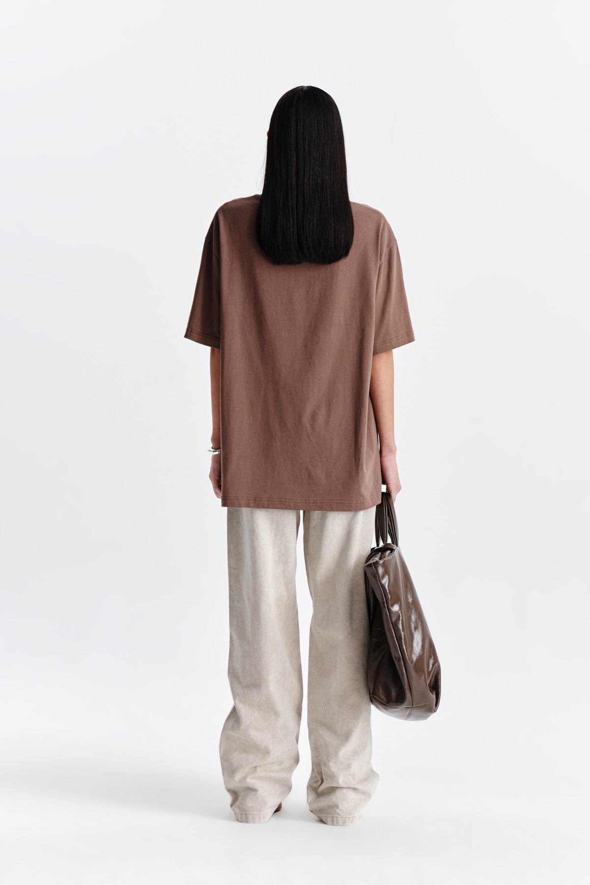 デニム・ジーパン [MATINKIM]side point color denim pants for women in beige SIDE POINT COLOR DENIM PANTS FOR WOMEN IN BEIGE - MATINKIM