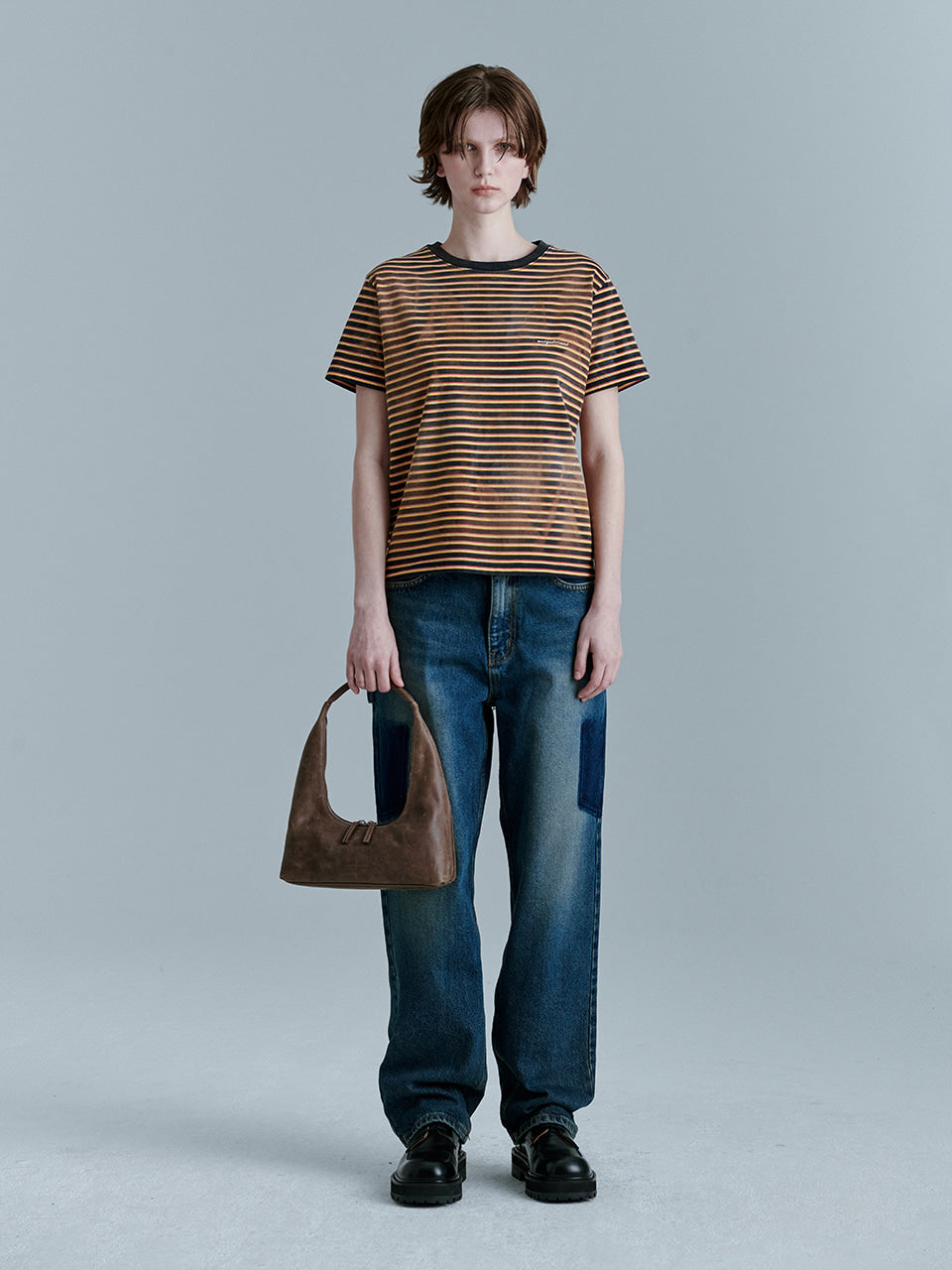 MARGESHERWOOD HOBO SHOULDER_washed brown pull-up – SeoulSeoul
