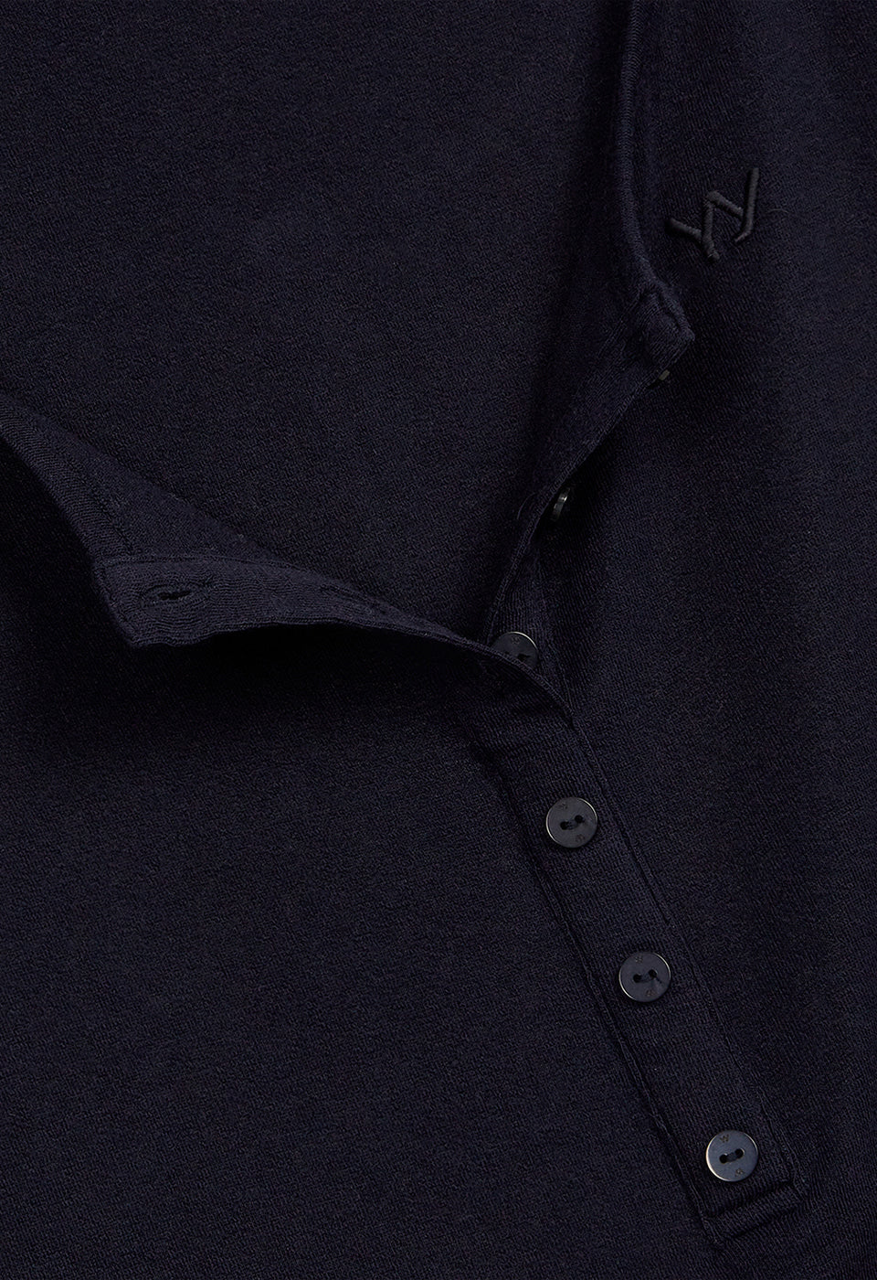 OPEN YY LAYERED HENLEY LOUNGE TEE, NAVY – SeoulSeoul