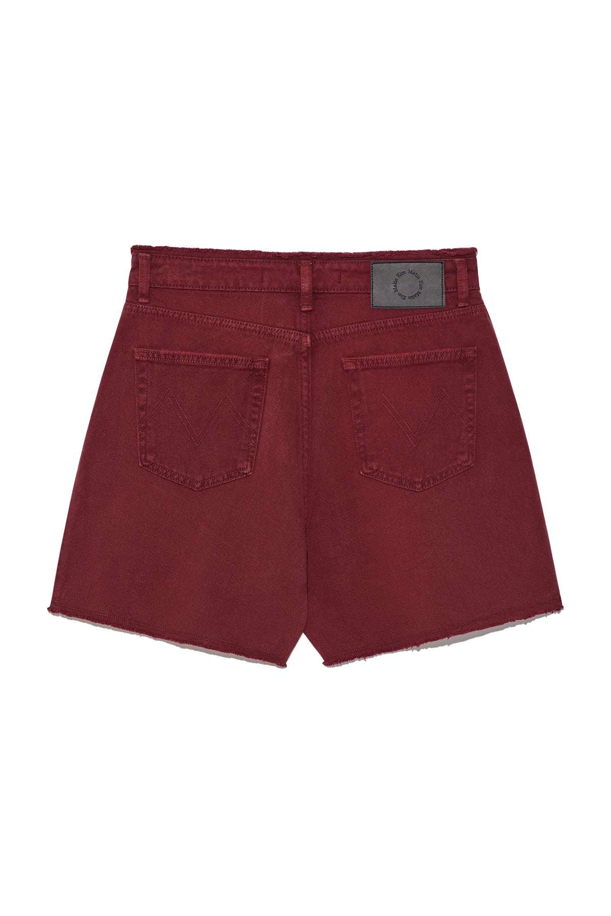ショートパンツ [MATINKIM]cut line point denim shorts in red MATIN KIM CUT LINE POINT DENIM SHORTS IN RED – SeoulSeoul