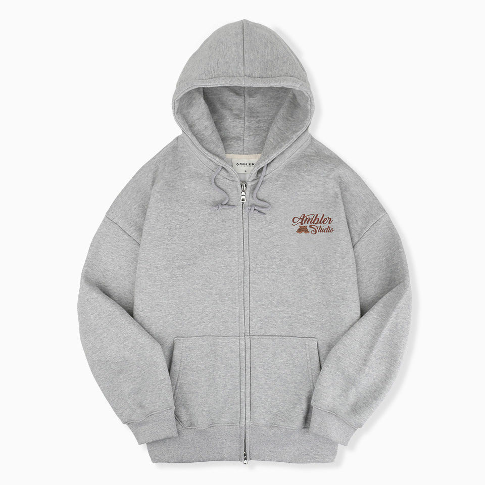 アウターその他 +AMBLER+ Round and round raglan zip-up hooded jacket navy AZ AMBLER Unisex Cotton Up Zip-Up Raglan Hooded Jacket – SeoulSeoul