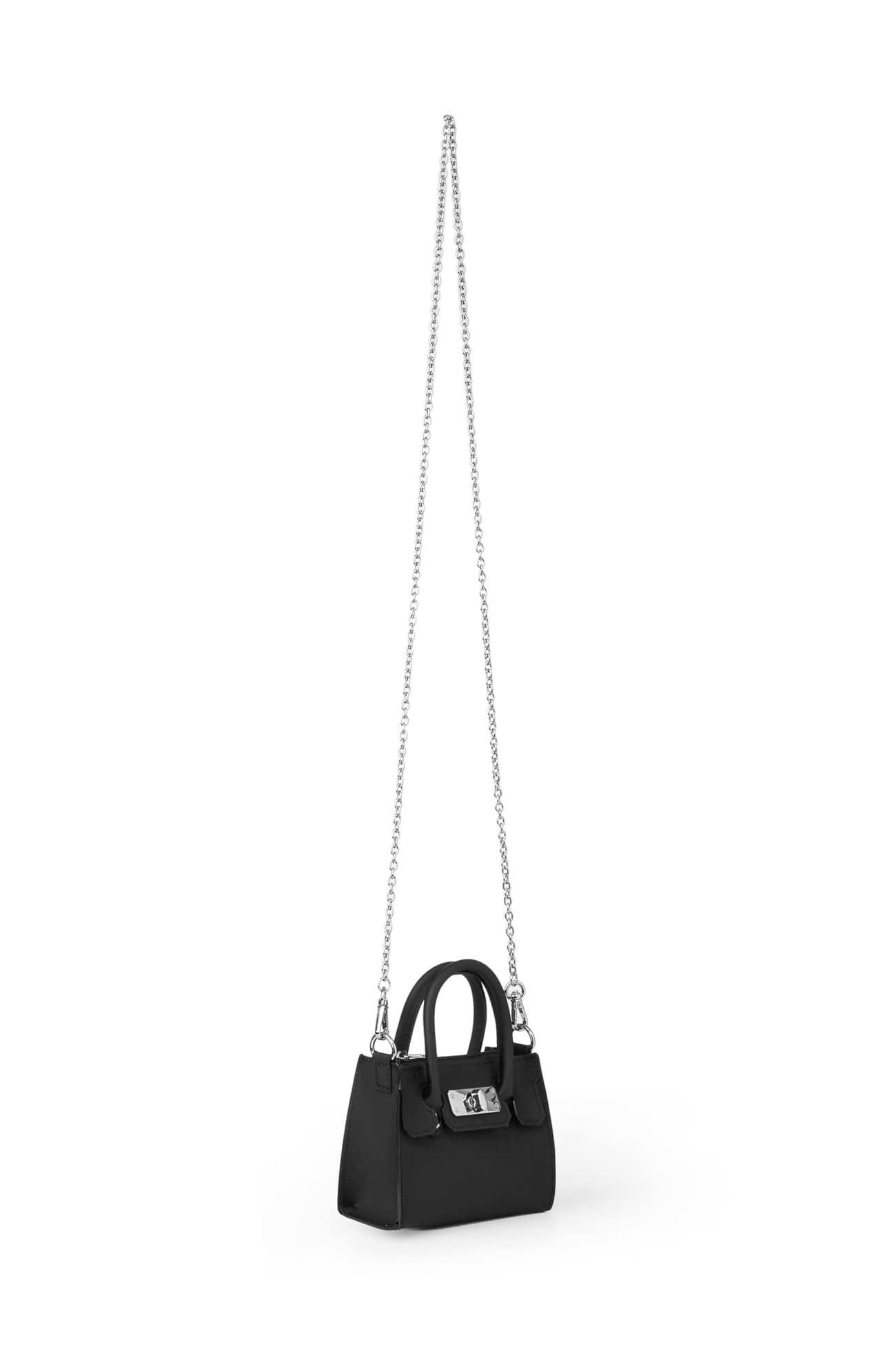 DEINET JELLY CHAIN MINI BAG IN BLACK SIDE
