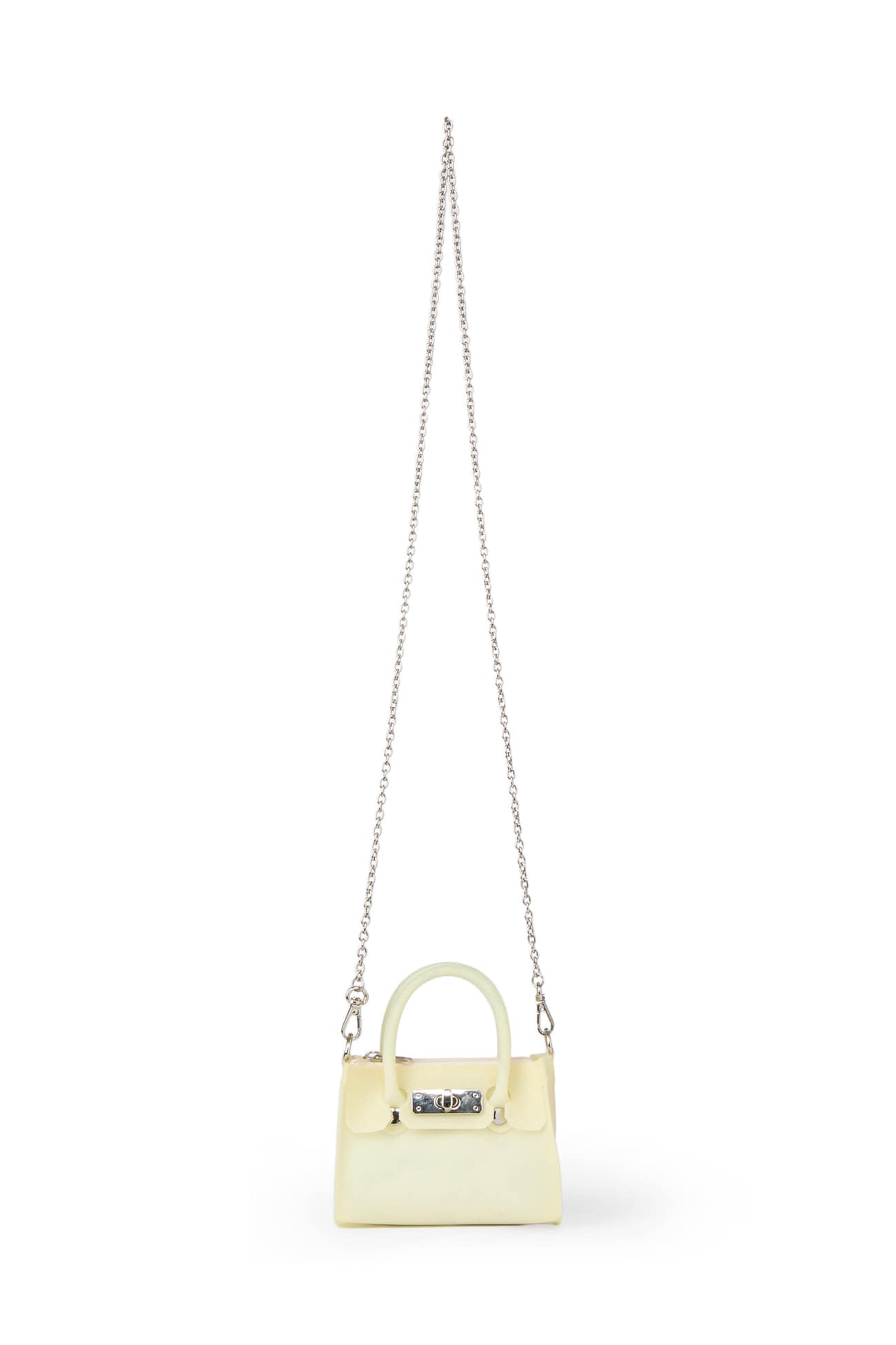 DEINET JELLY CHAIN MINI BAG IN BUTTER FRONT