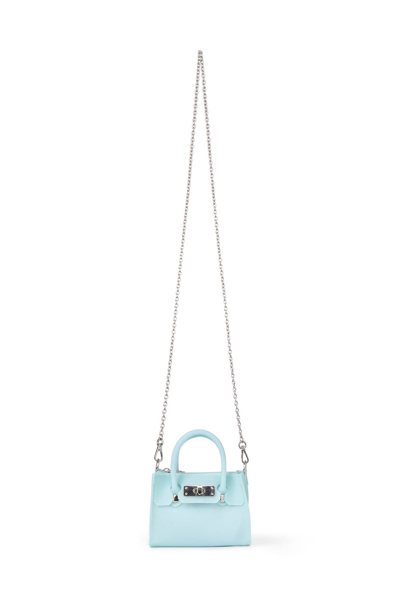 DEINET JELLY CHAIN MINI BAG IN ICE BLUE 