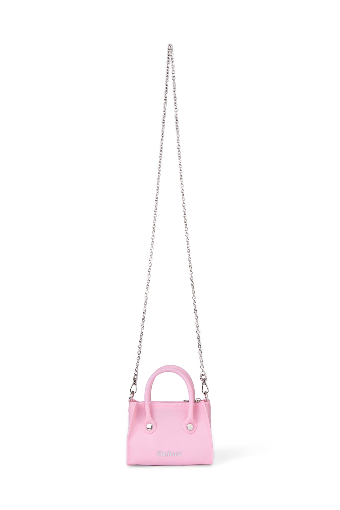 DEINET JELLY CHAIN MINI BAG IN PINK BACK
