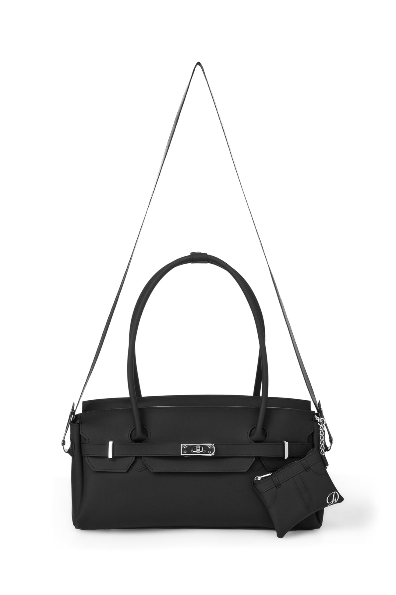 DEINET JELLY TWO-WAY BAG IN BLACK FREE WALLET