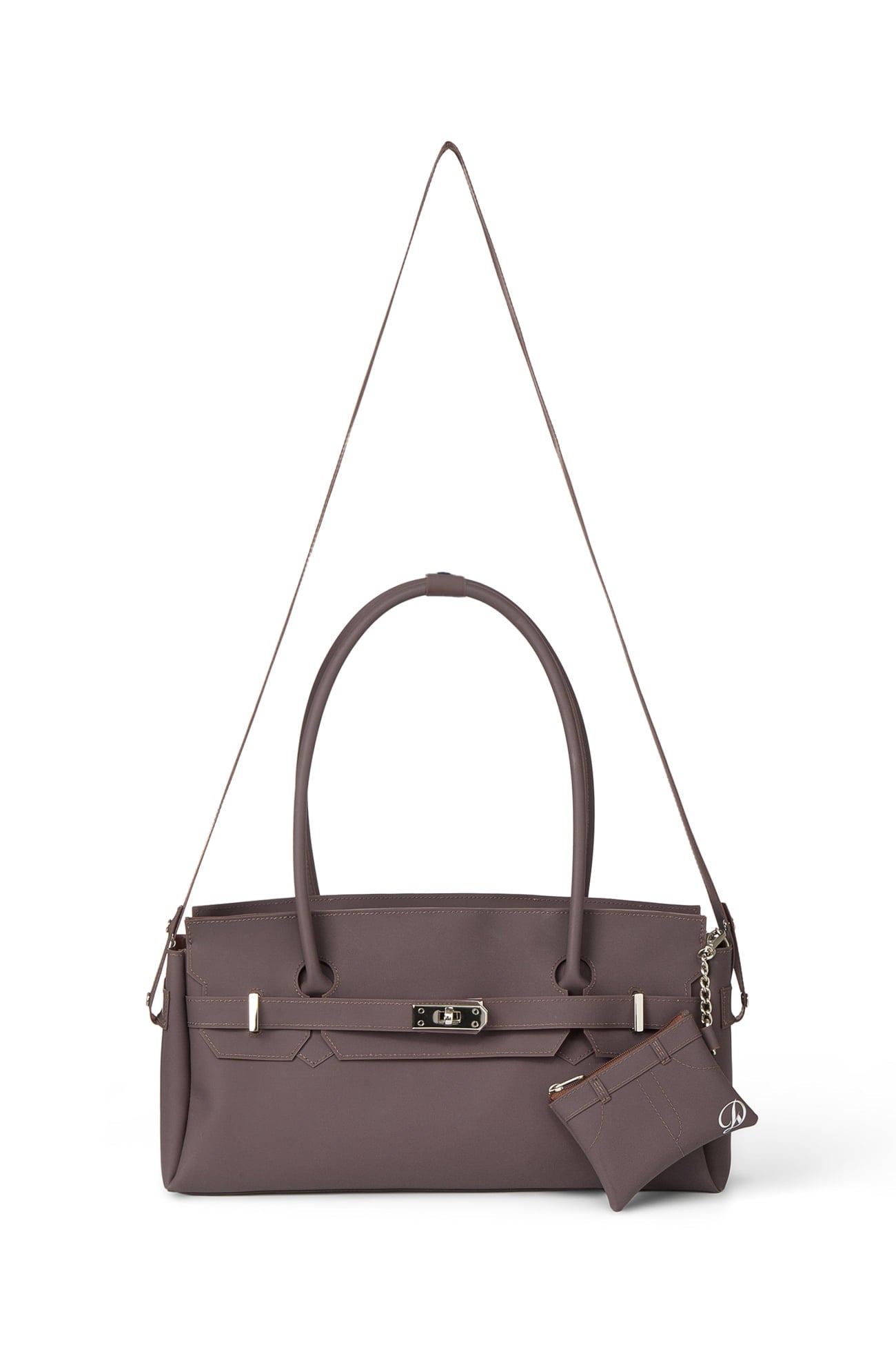 DEINET JELLY TWO-WAY BAG IN BROWN FREE WALLET