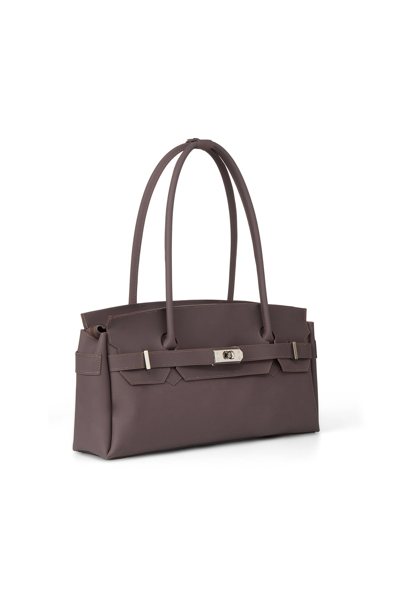 DEINET JELLY TWO-WAY BAG IN BROWN SIDE
