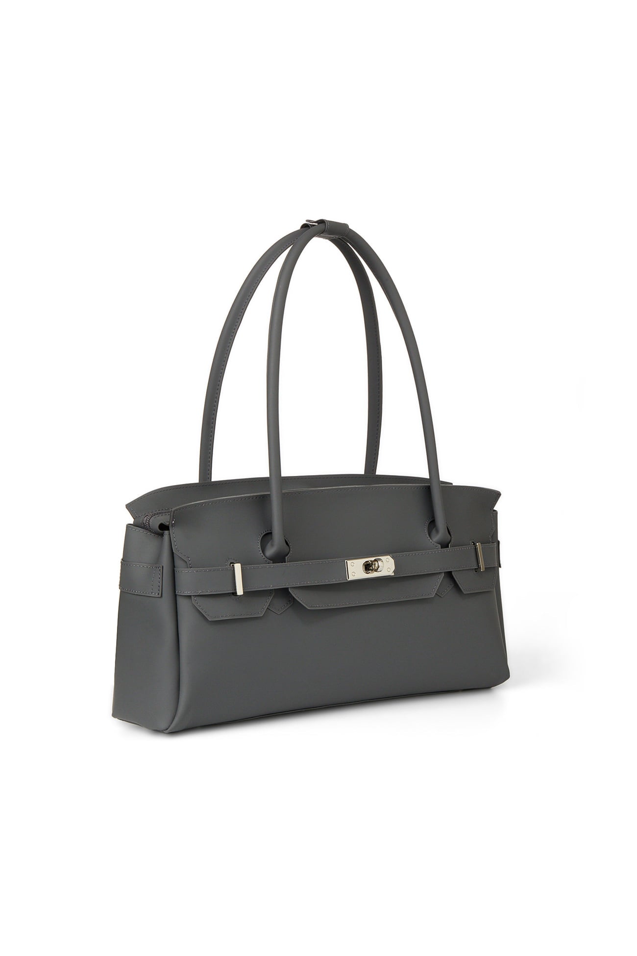 DEINET JELLY TWO-WAY BAG IN CHARCOAL SIDE