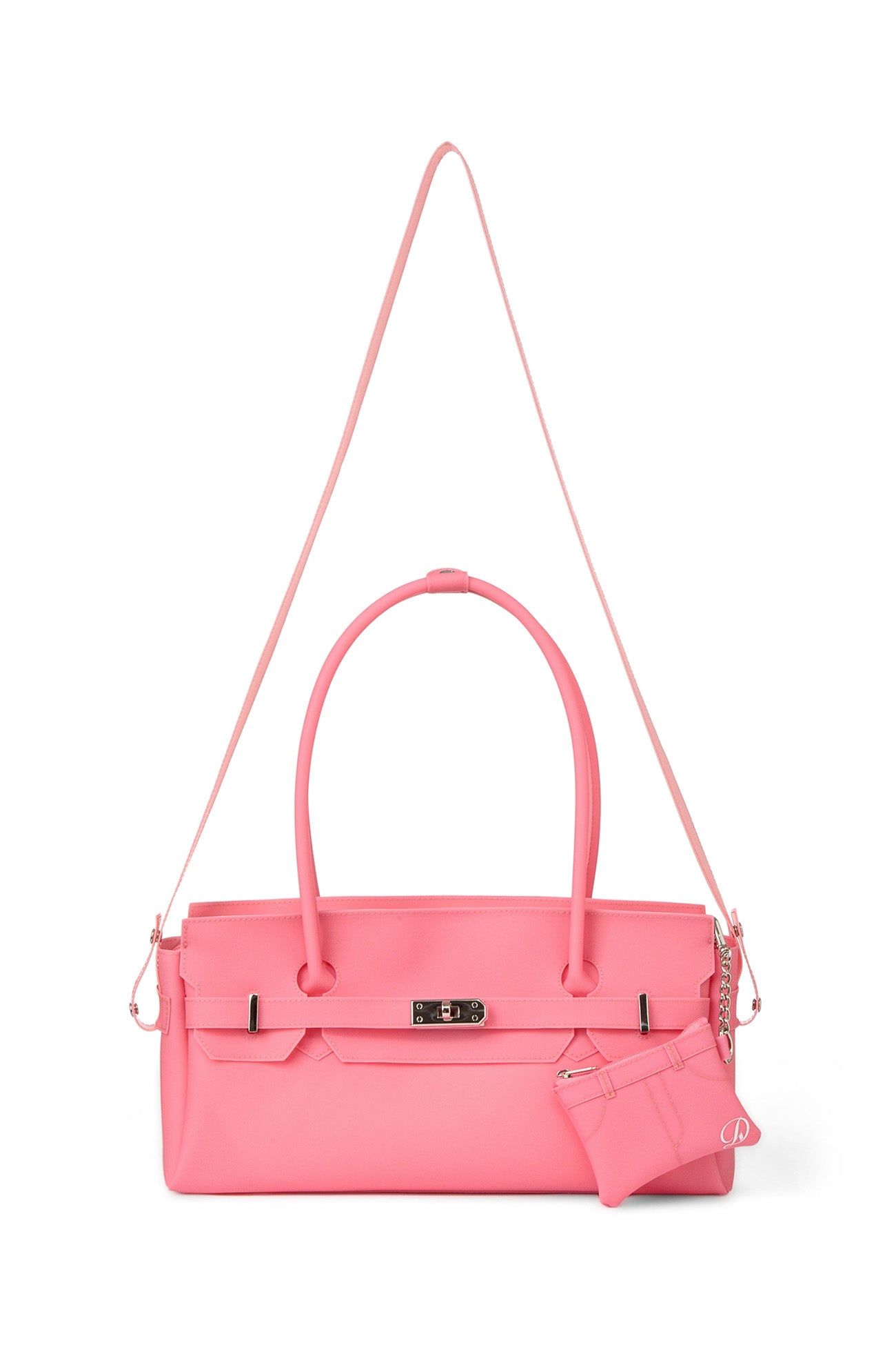 DEINET JELLY TWO-WAY BAG IN CORAL FREE CARD