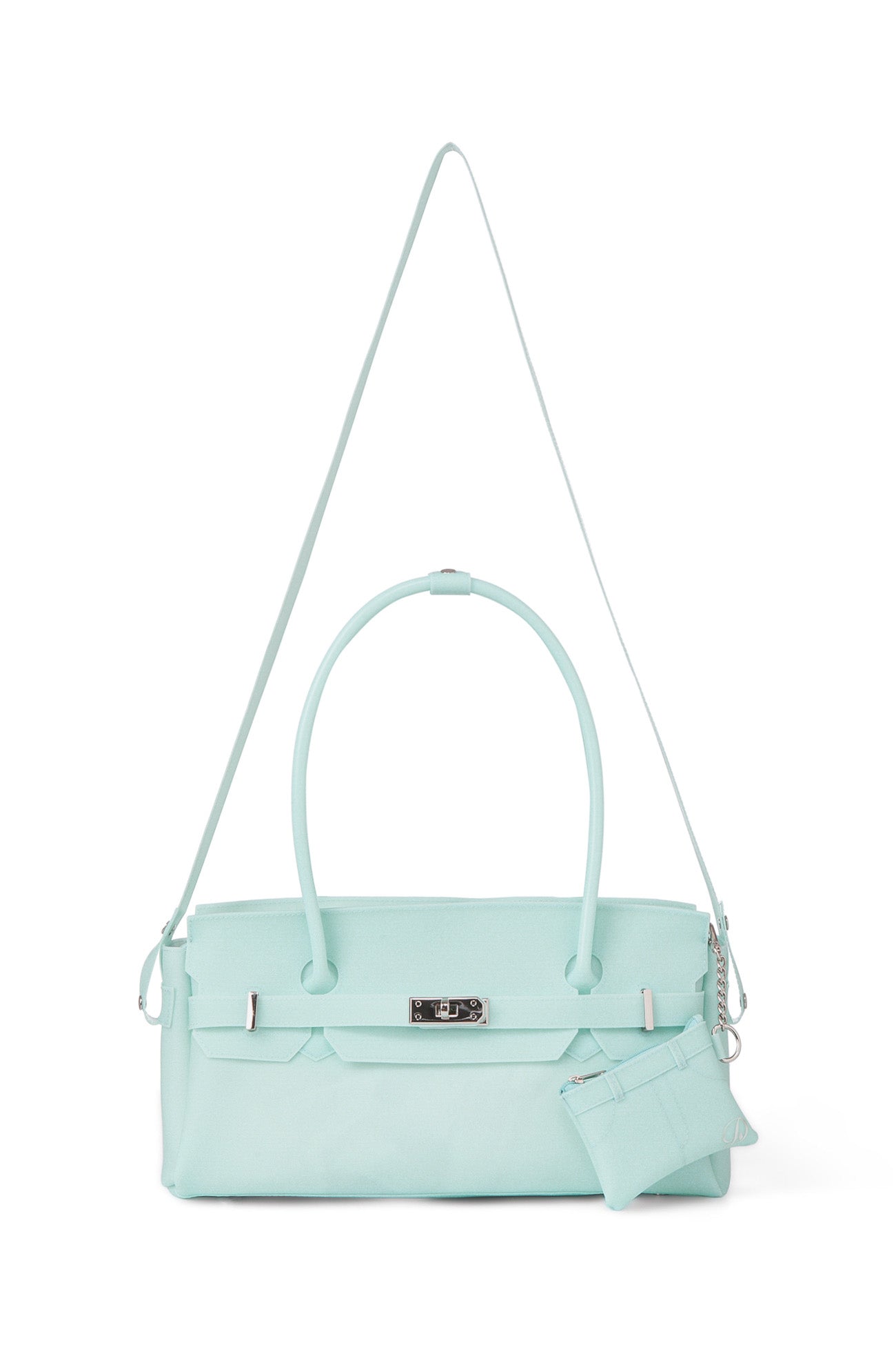 DEINET JELLY TWO-WAY BAG IN ICE BLUE FREE WALLET