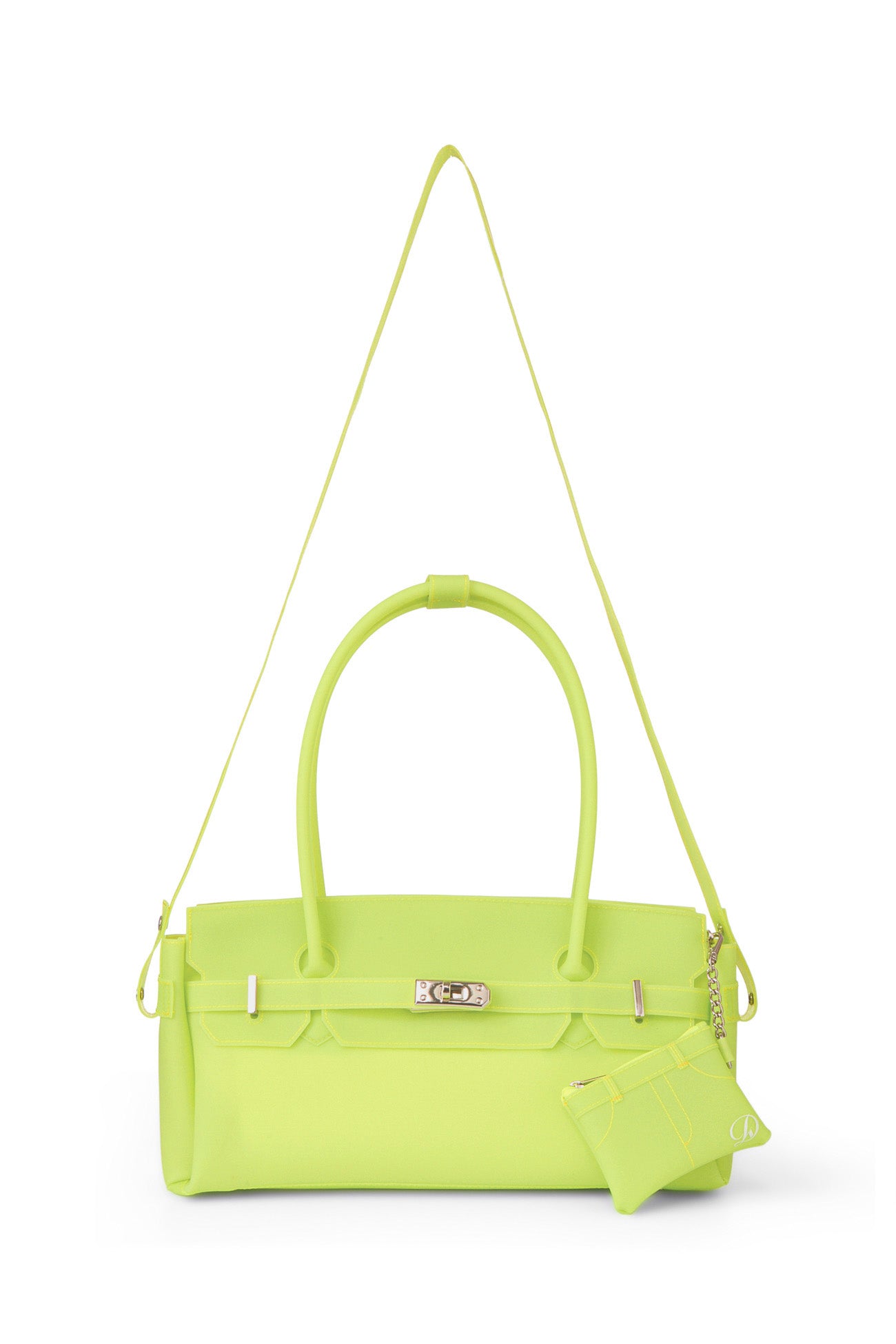 DEINET JELLY TWO-WAY BAG IN LIGHT YELLOW FREE CARD WALLET