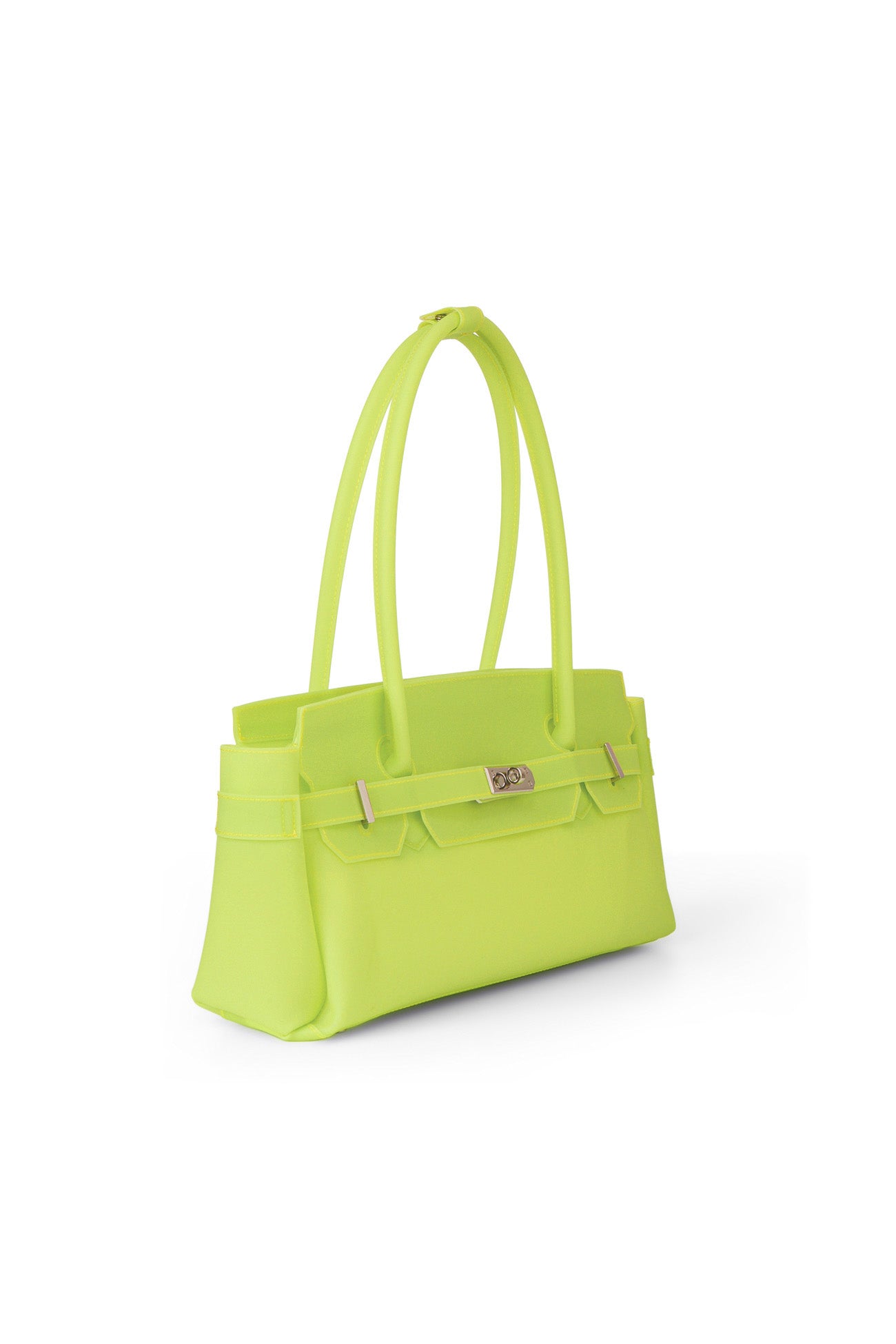 DEINET JELLY TWO-WAY BAG IN LIGHT YELLOW SIDE