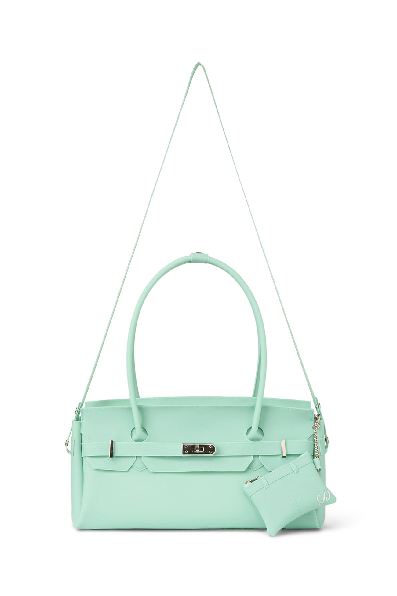 DEINET JELLY TWO-WAY BAG IN MINT FREE WALLET