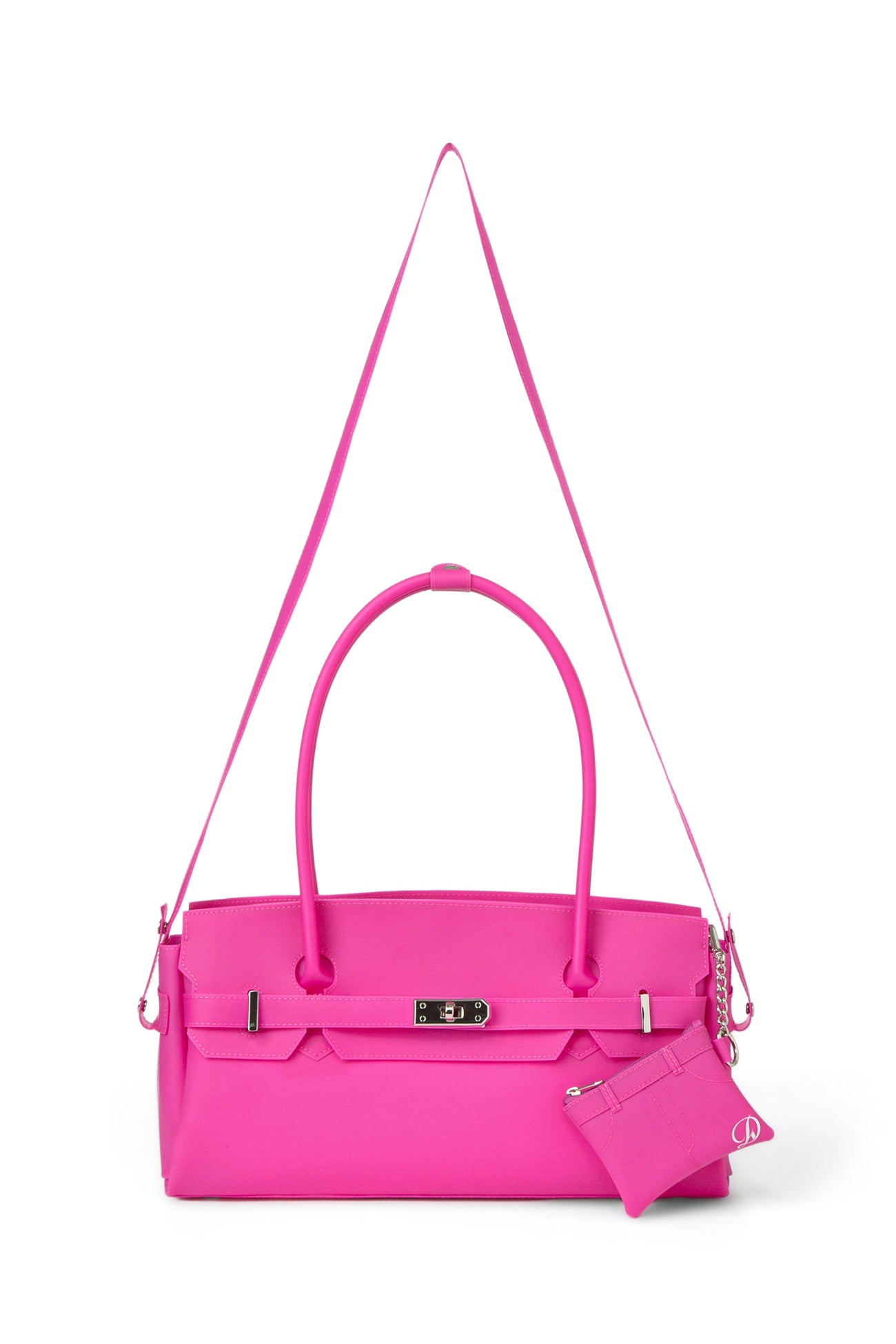 DEINET JELLY TWO-WAY BAG IN PURPLE FREE CARD WALLET