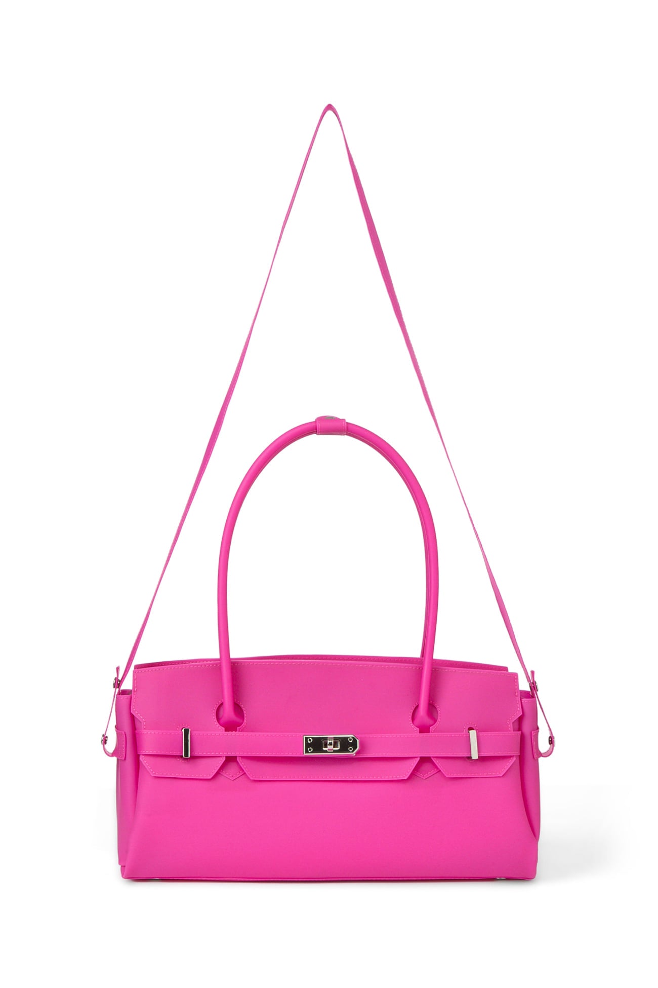 DEINET JELLY TWO-WAY BAG IN PURPLE SHOULDER STRAP