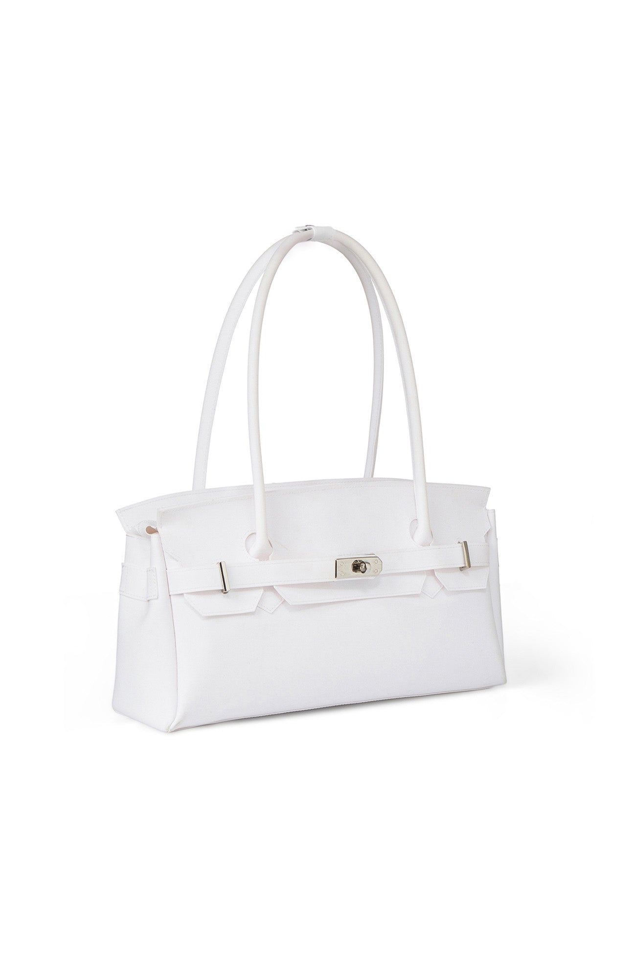 DEINET JELLY TWO-WAY BAG IN WHITE SIDE