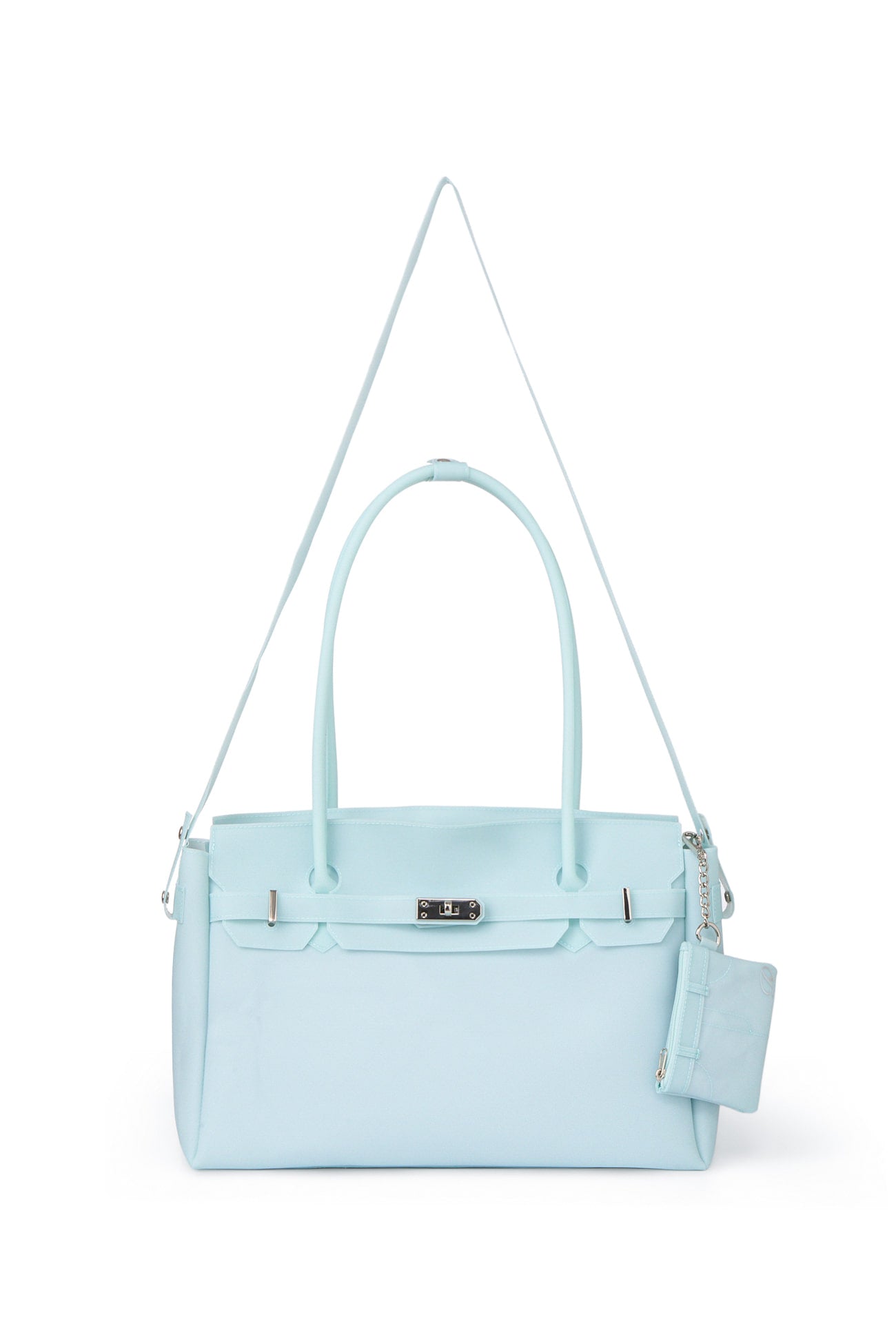 DEINET JELLY TWO-WAY BIG BAG IN ICE BLUE FREE CARD WALLET