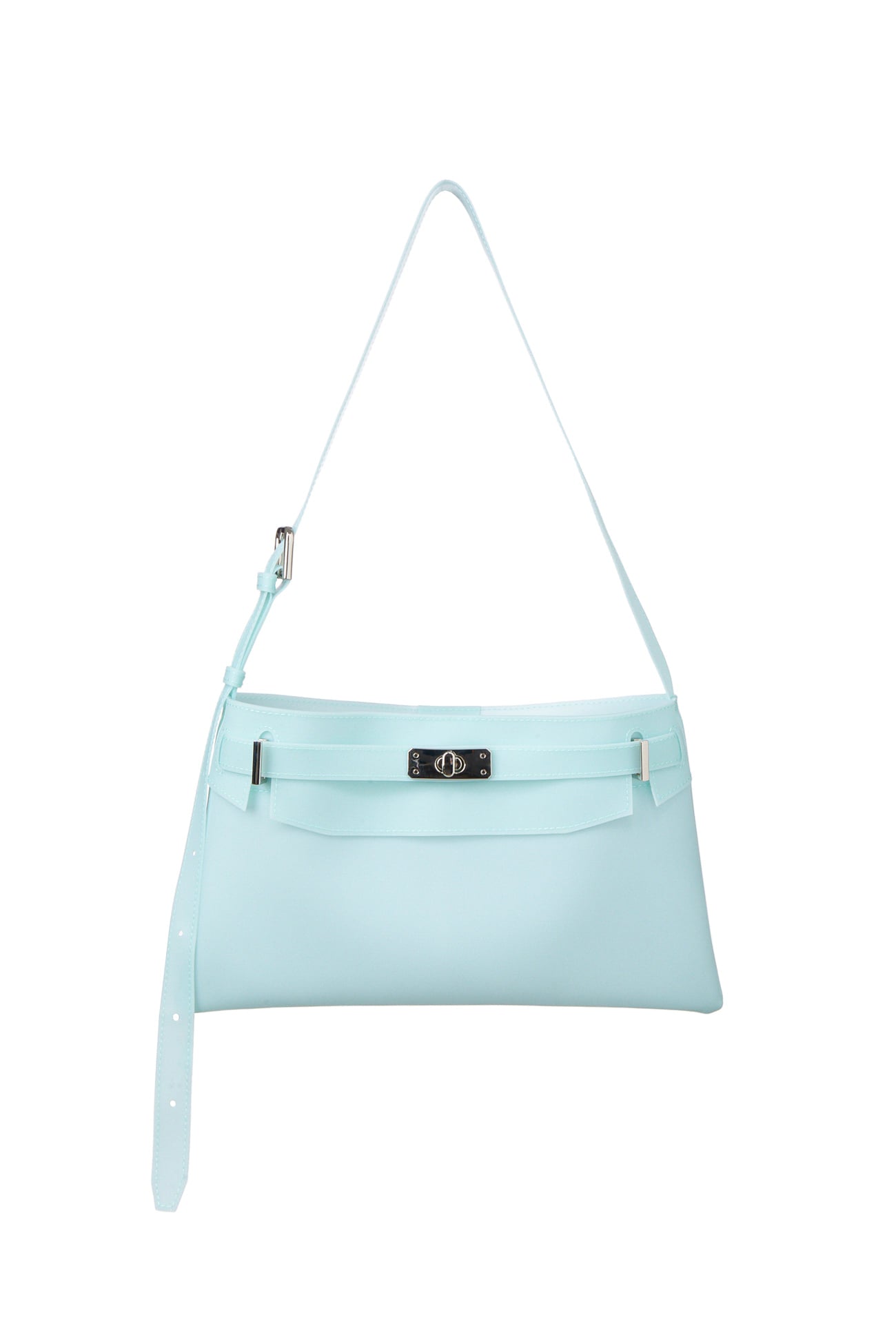 DEINET JELLY TWO-WAY MIDDLE BAG IN ICE BLUE FORNT
